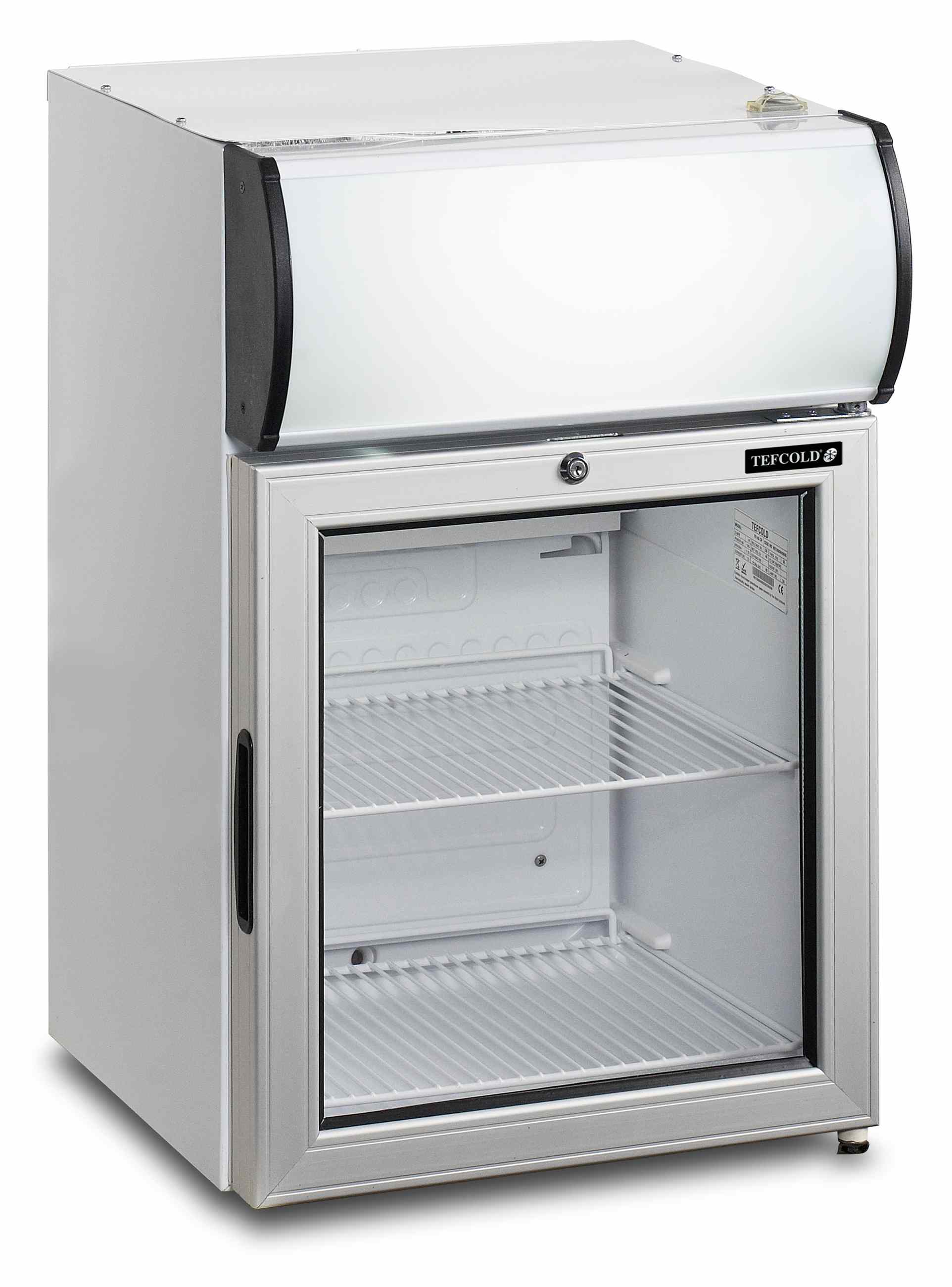 Vitrine réfrigérée professionnelle Blanche 1 porte vitrée positive 45 L - FS60CP - Tefcold