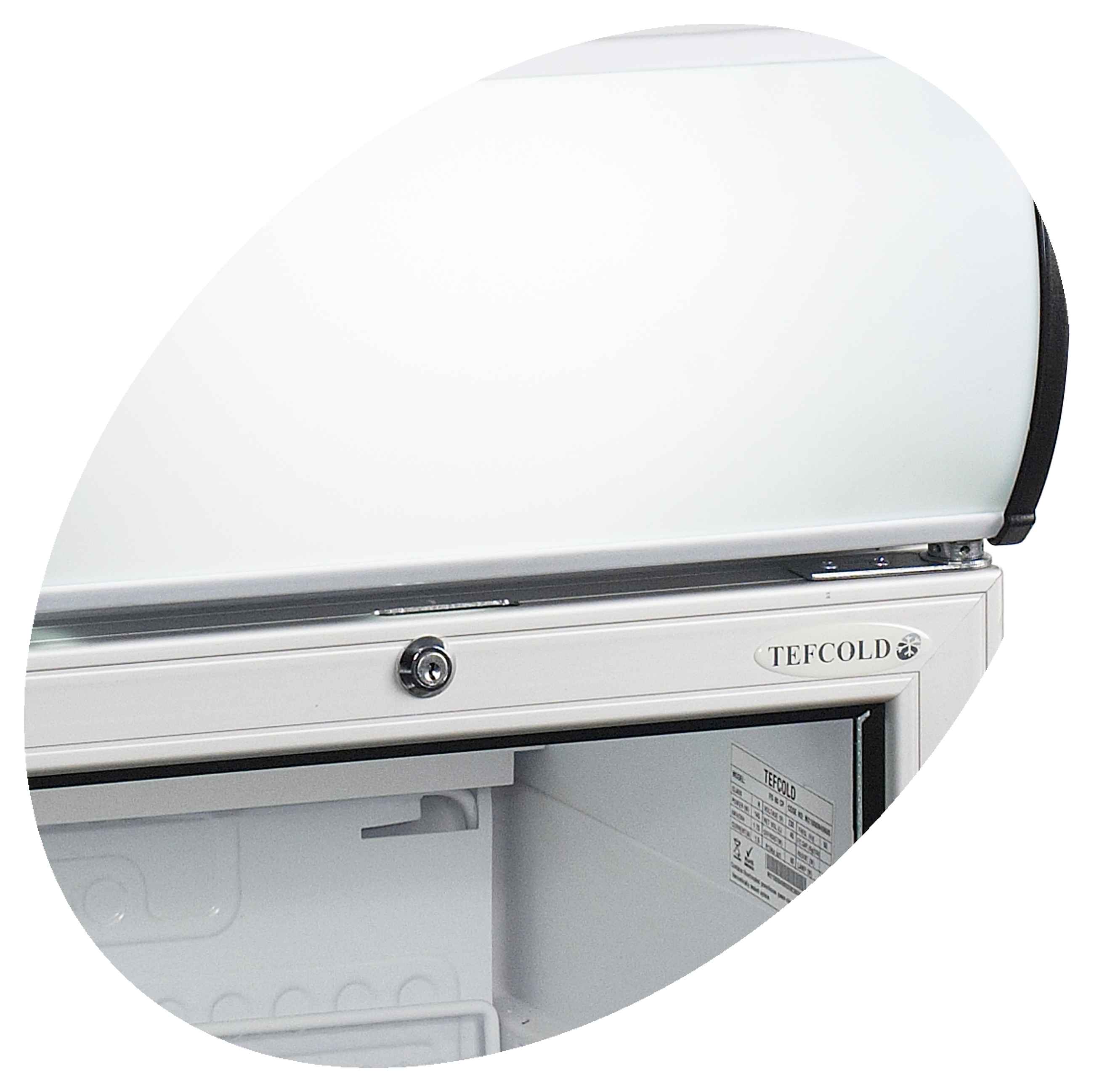 Vitrine réfrigérée professionnelle Blanche 1 porte vitrée positive 45 L - FS60CP - Tefcold en cuisine professionnelle