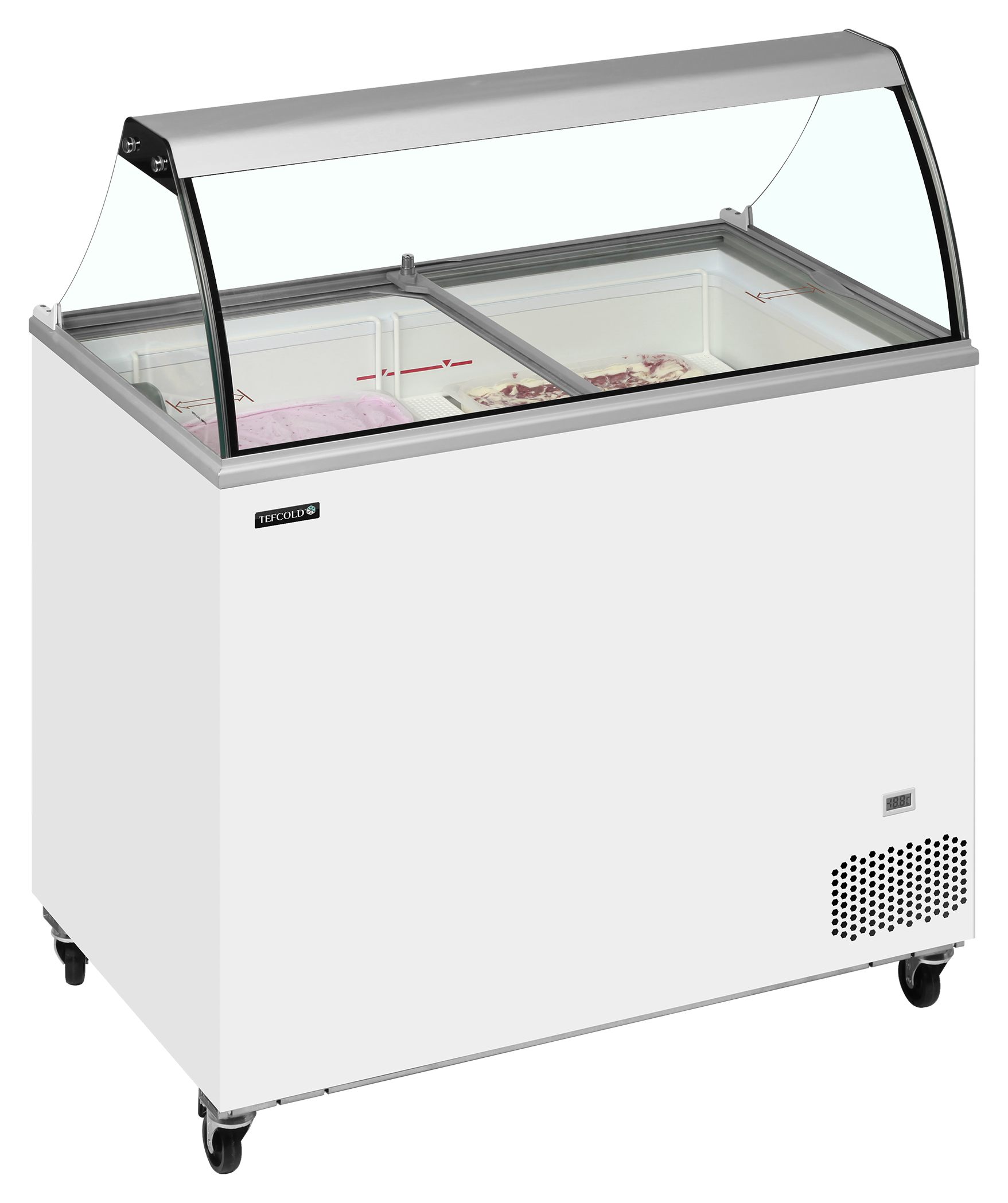 Congélateur professionnel à crème glacée avec couvercle de service 255 l -24 à -14 °C - IC302SC-SO - Tefcold