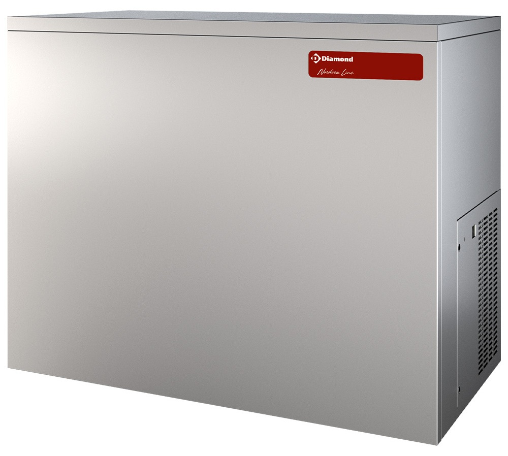 Tête de production professionnelle glaçons pleins 18 g 155 kg/24h sans réserve - ICE155MA-R2 - Diamond