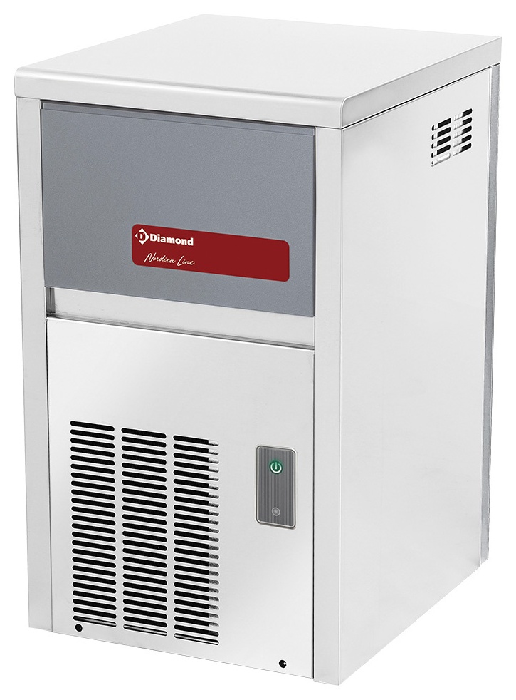 Machine à glaçons professionnelle pleins 13 g réserve 4 kg production 22 kg/24h habillage inox - ICE22AX-R2 - Diamond