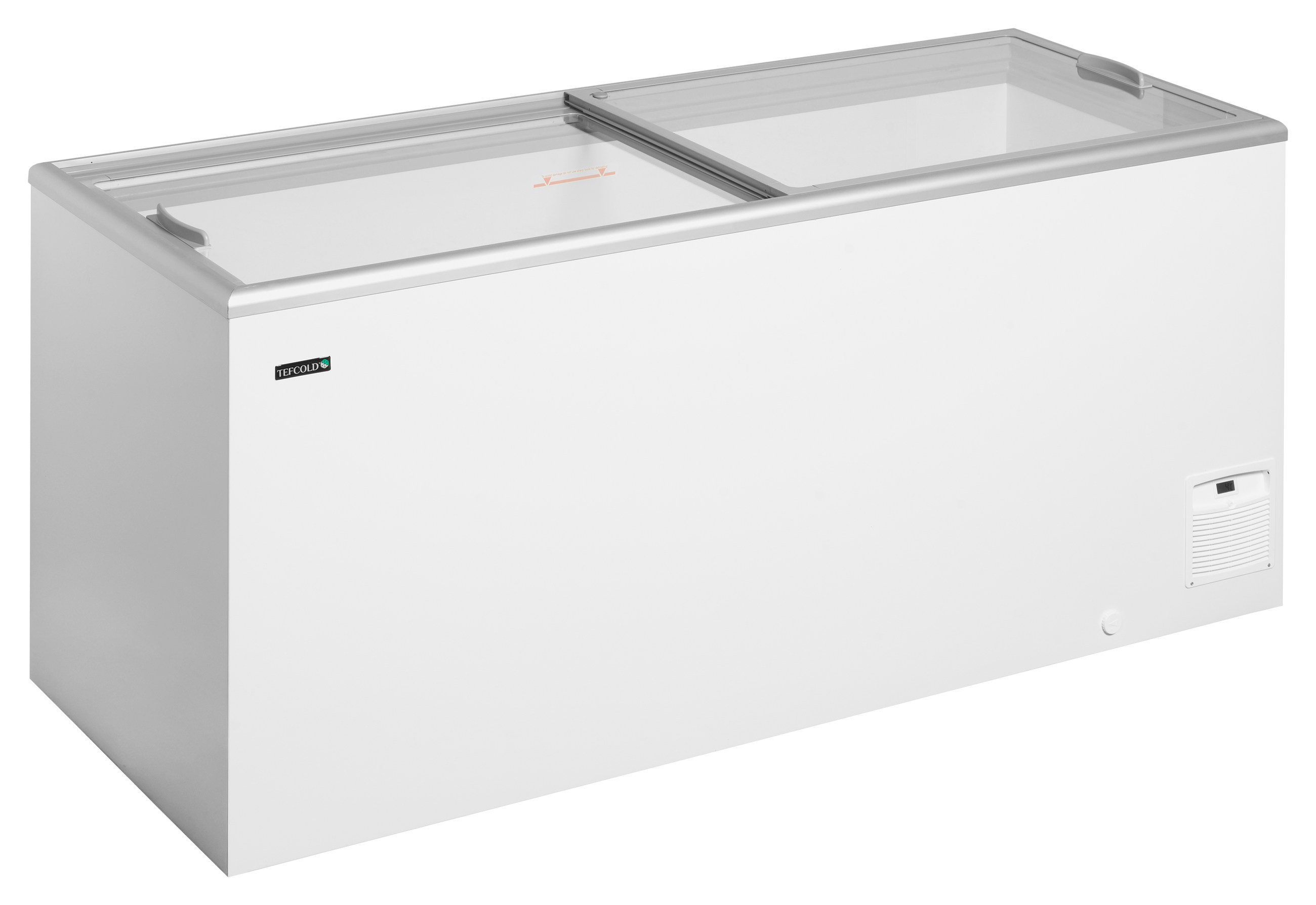 Vitrine à glace professionnelle statique 489 L, 14 bacs de 5 L + 2 bacs de 2,5 L - IDA600-W1+ - Tefcold