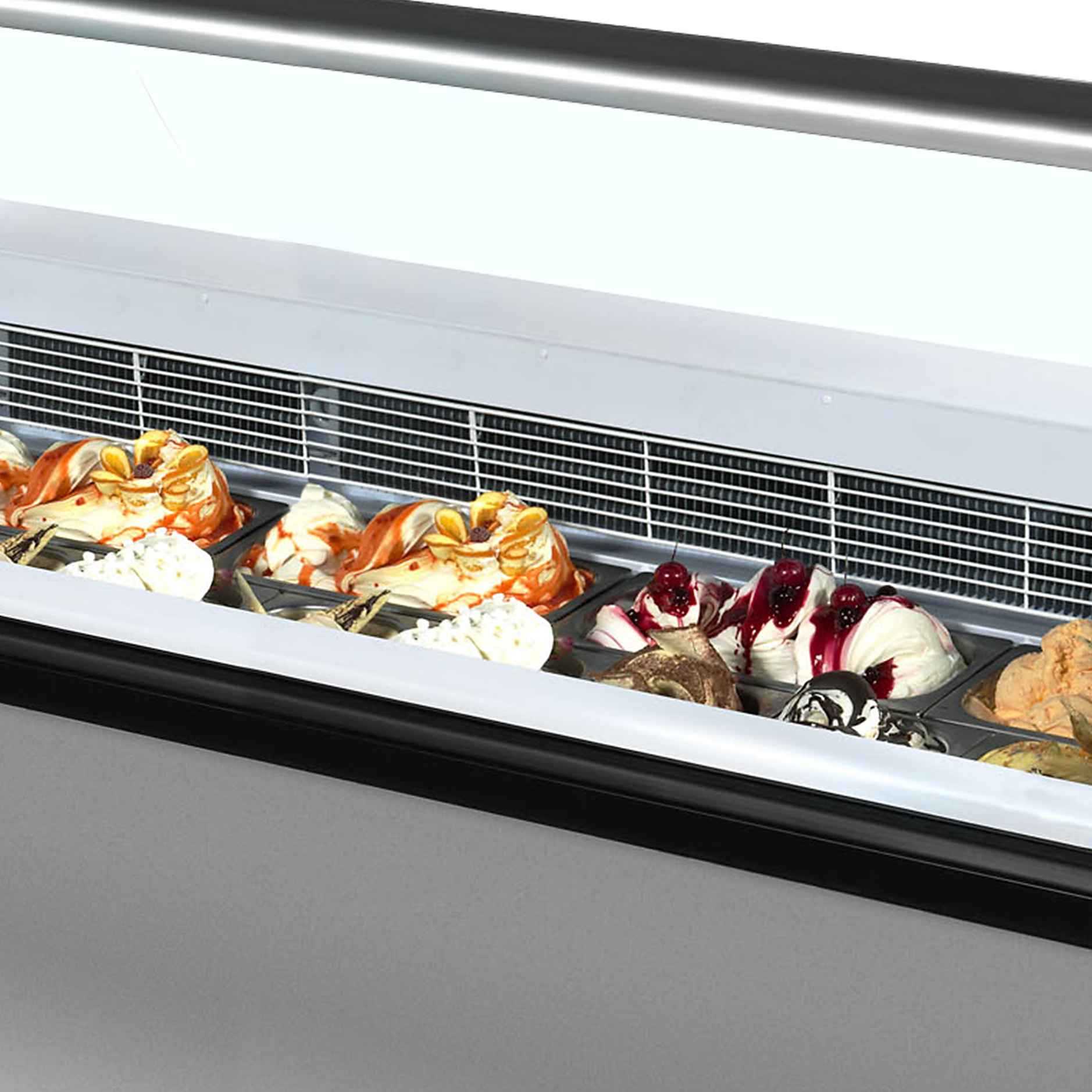 Vitrine à glace professionnelle 13 bacs -16 à -14 °C - ISABELLA 13LX - Tefcold en cuisine professionnelle