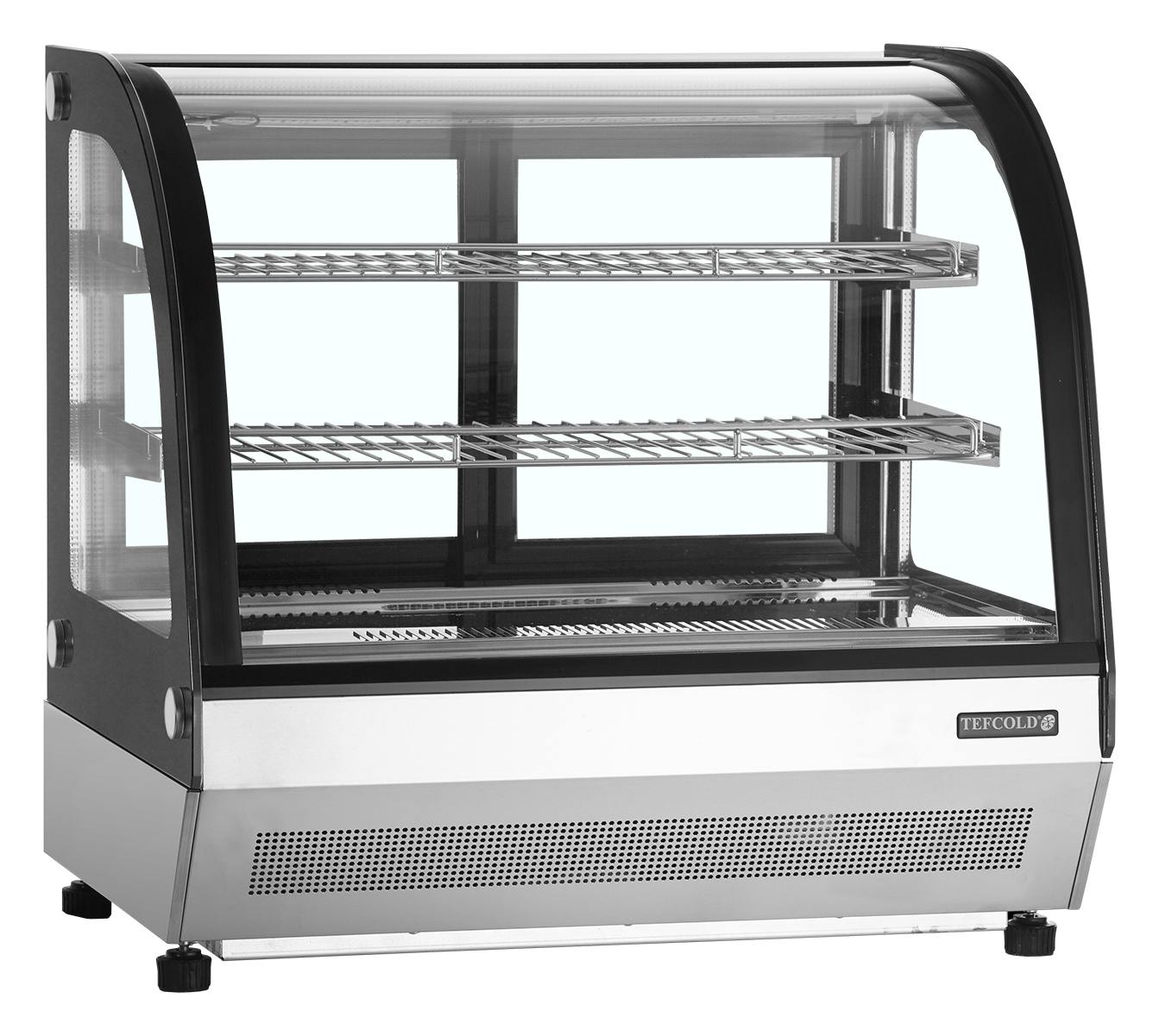 Armoire réfrigérée professionnelle 2 portes vitrées coulissantes inox 60 litres - LCT750C/BLACK - Tefcold