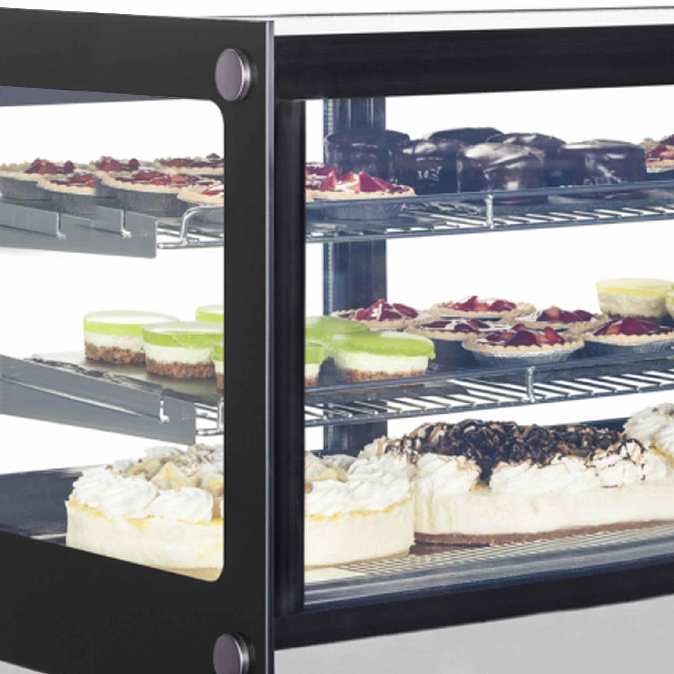 Armoire réfrigérée professionnelle 2 portes vitrées coulissantes inox 67 litres - LCT750F/BLACK - Tefcold en cuisine professionnelle