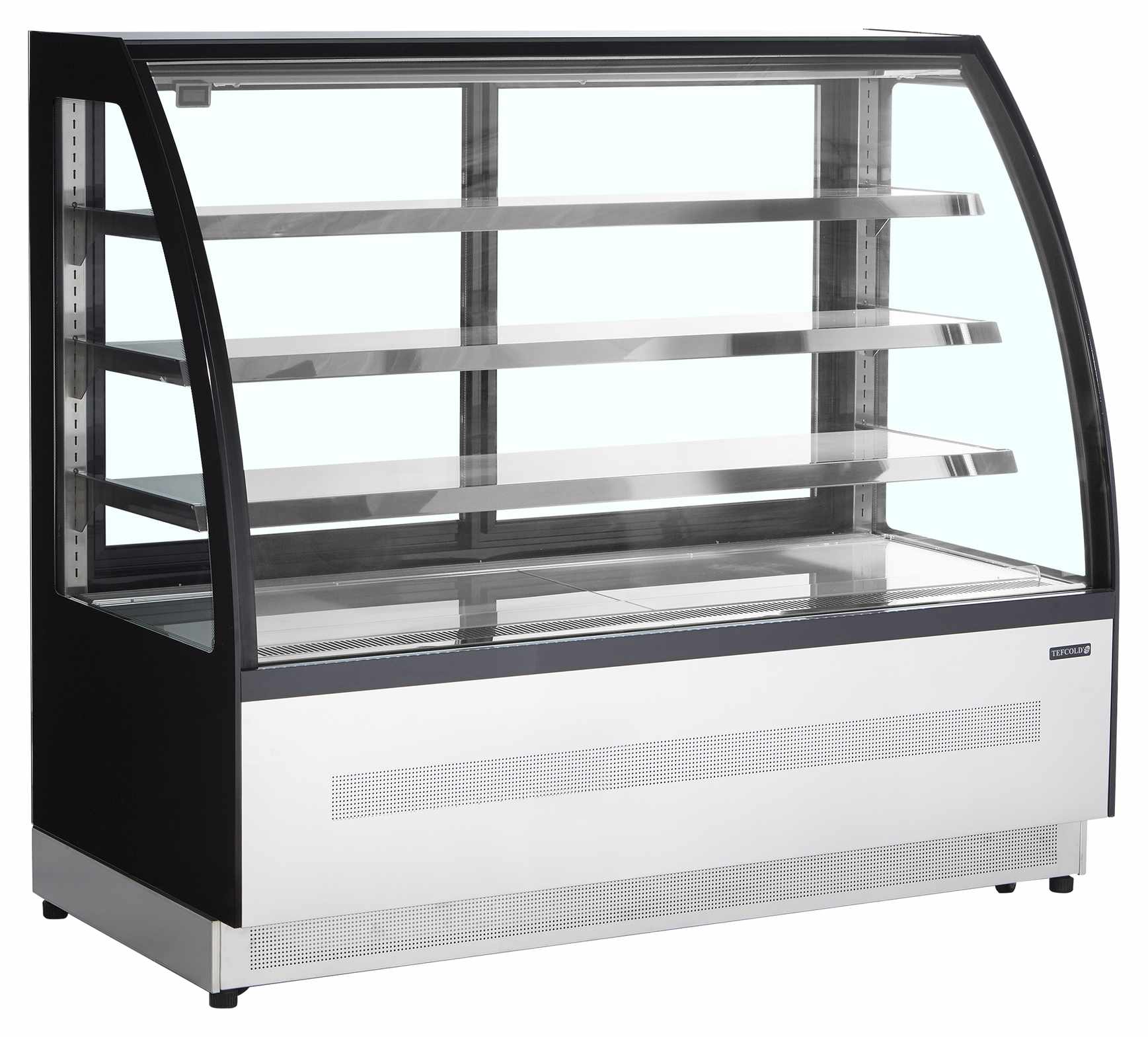 Vitrine réfrigérée professionnelle 277 litres noire positive - LPD1500C/BLACK - Tefcold
