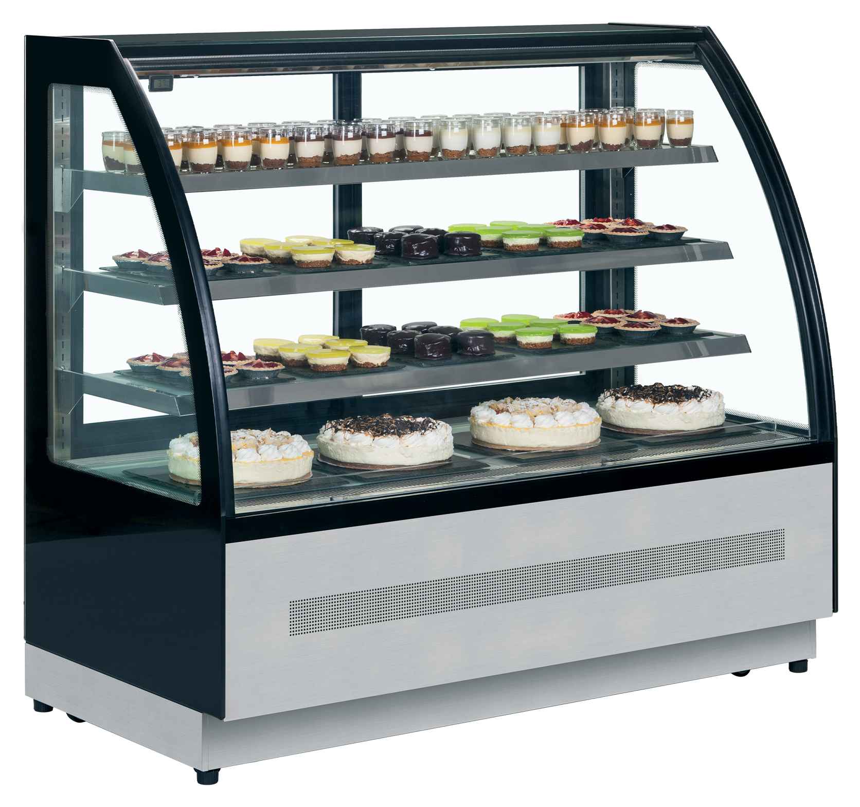 Vitrine réfrigérée professionnelle 277 litres noire positive - LPD1500C/BLACK - Tefcold en cuisine professionnelle