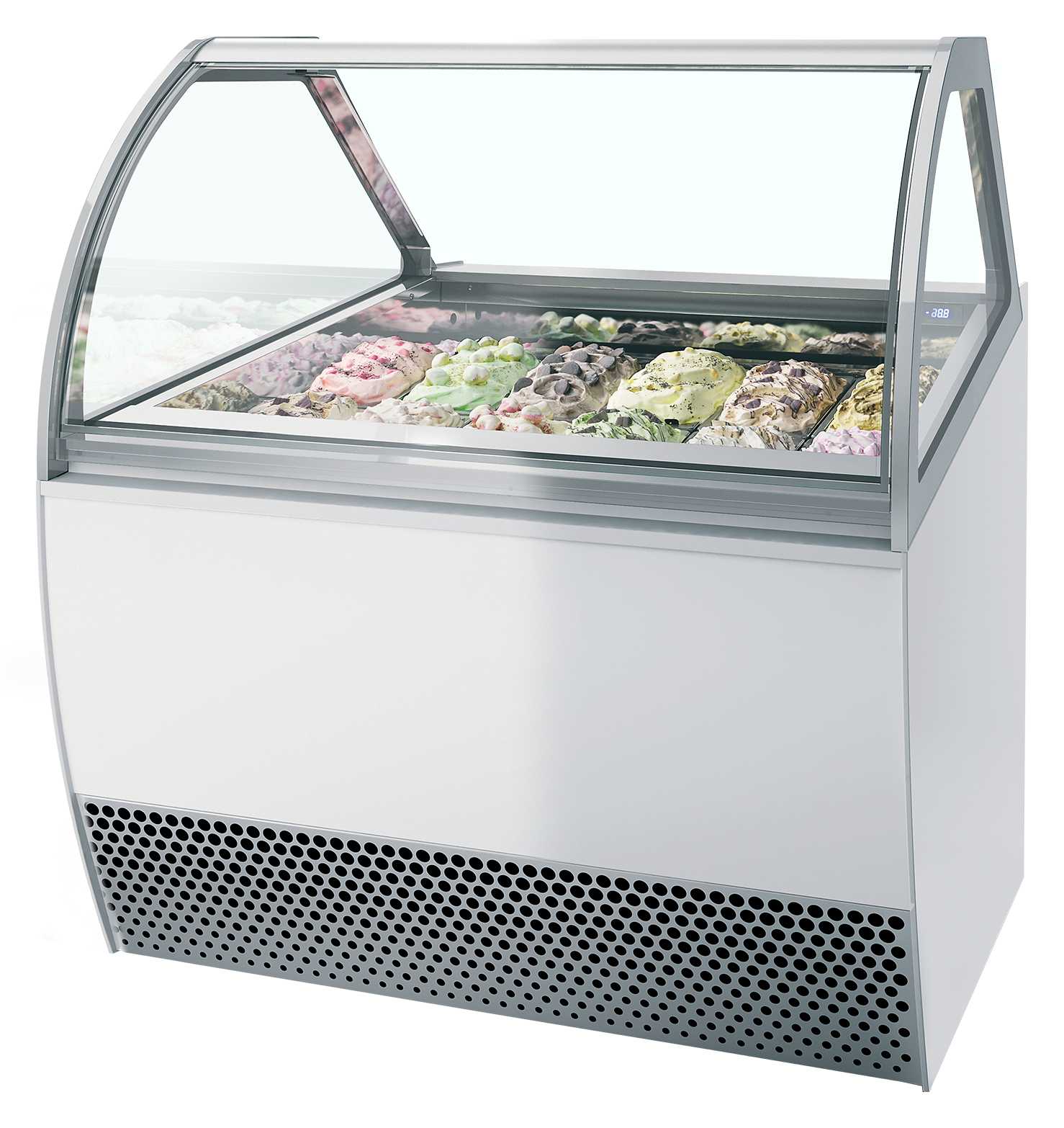 Vitrine professionnelle à glace 118 l négative 1660 mm - MILLENNIUM LX12 - Tefcold