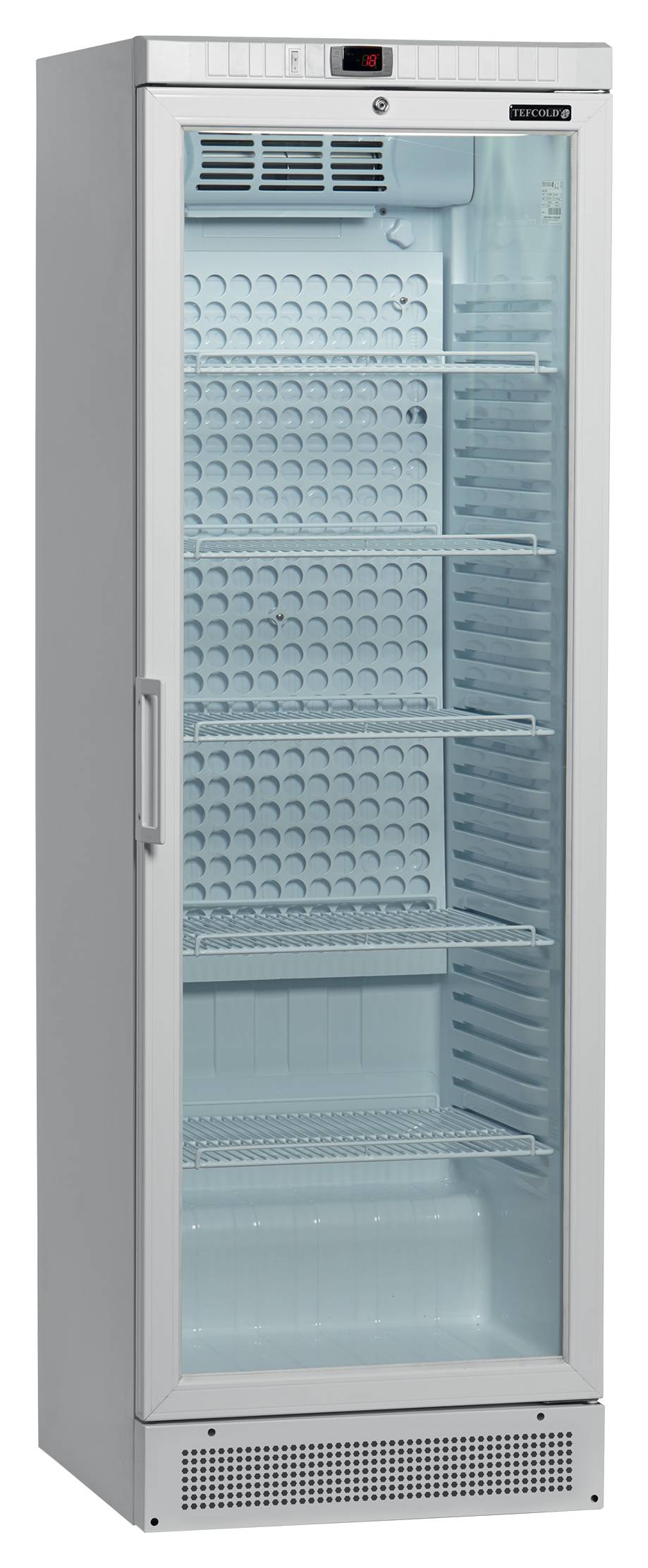 Armoire réfrigérée professionnelle 1 porte vitrée Blanche 347 l - MSU400 - Tefcold