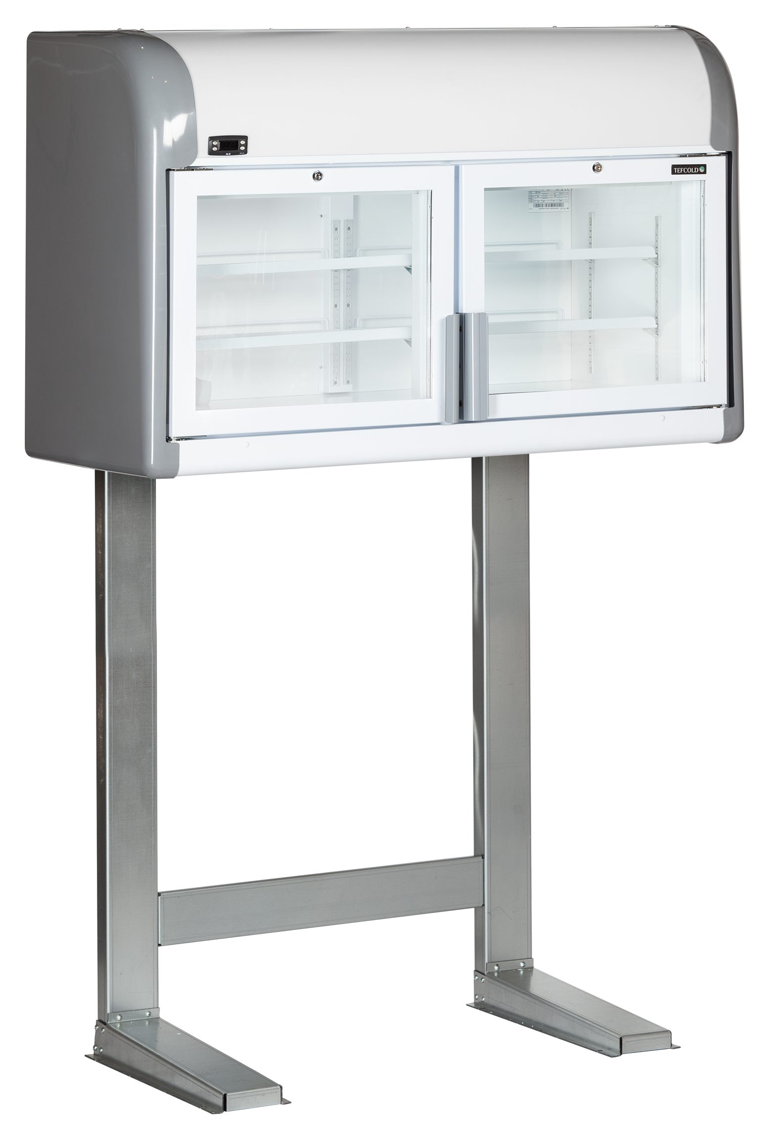 Congélateur mural professionnel 2 portes vitrées 170 l négatif - MTF Mini - Tefcold