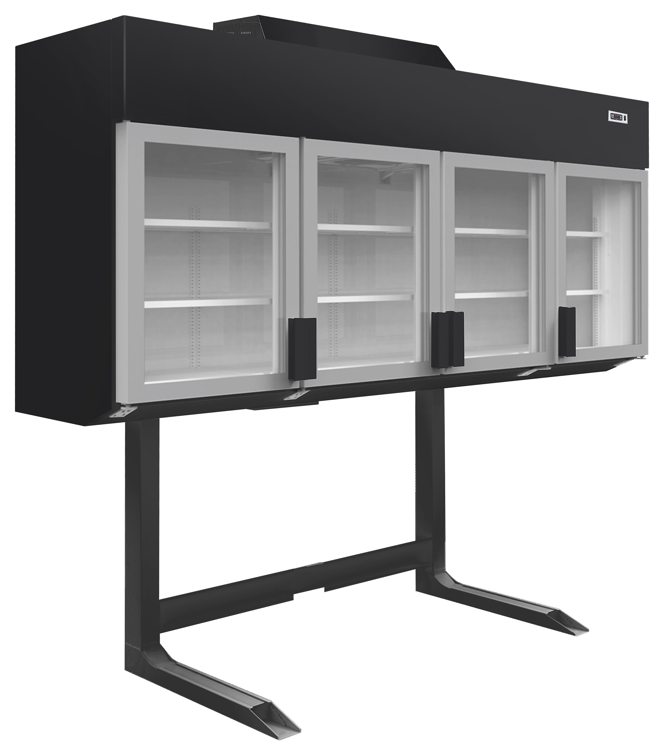Armoire frigorifique professionnelle blanche 4 portes vitrées positive et négative - MTF250B - Tefcold