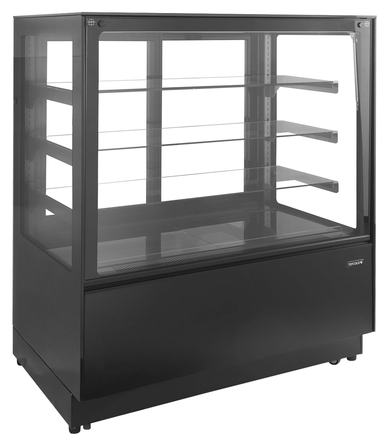 Vitrine réfrigérée professionnelle 2 portes vitrées coulissantes noire 338 litres - PDA3-CTF120B-1 - Tefcold