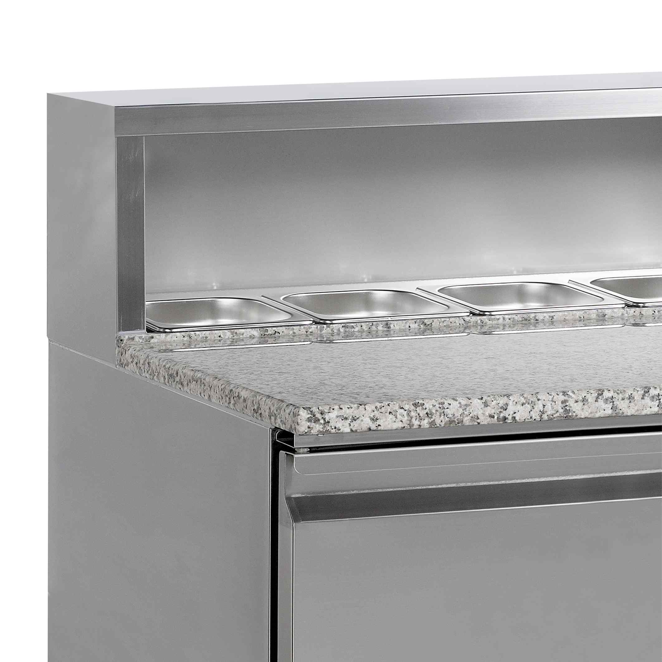 Équipement professionnel dessus granite 3 portes pleines positif - PT930 - Tefcold en cuisine professionnelle