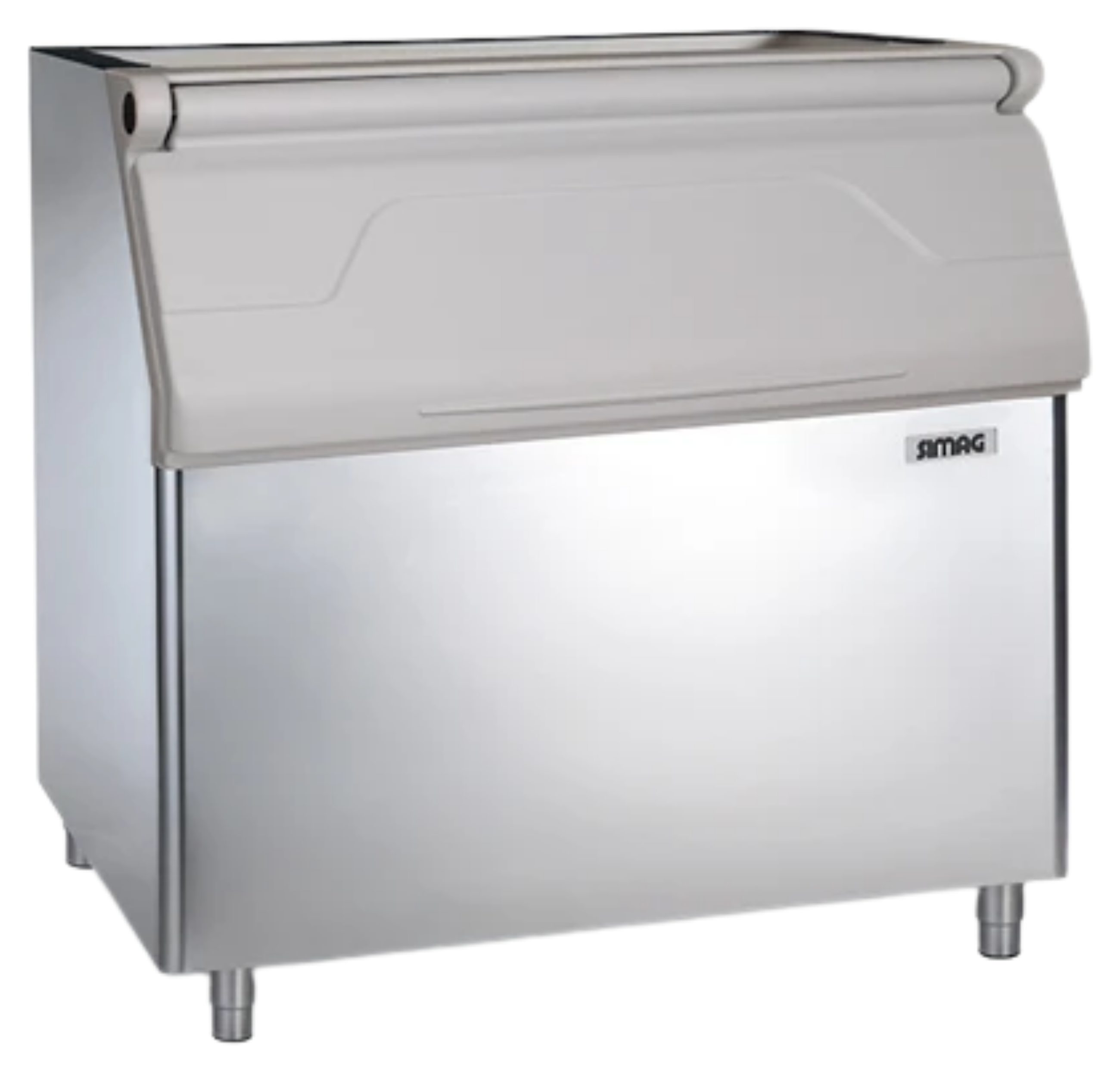 Bac de stockage professionnel 406 kg acier inox et polyéthylène - R 300