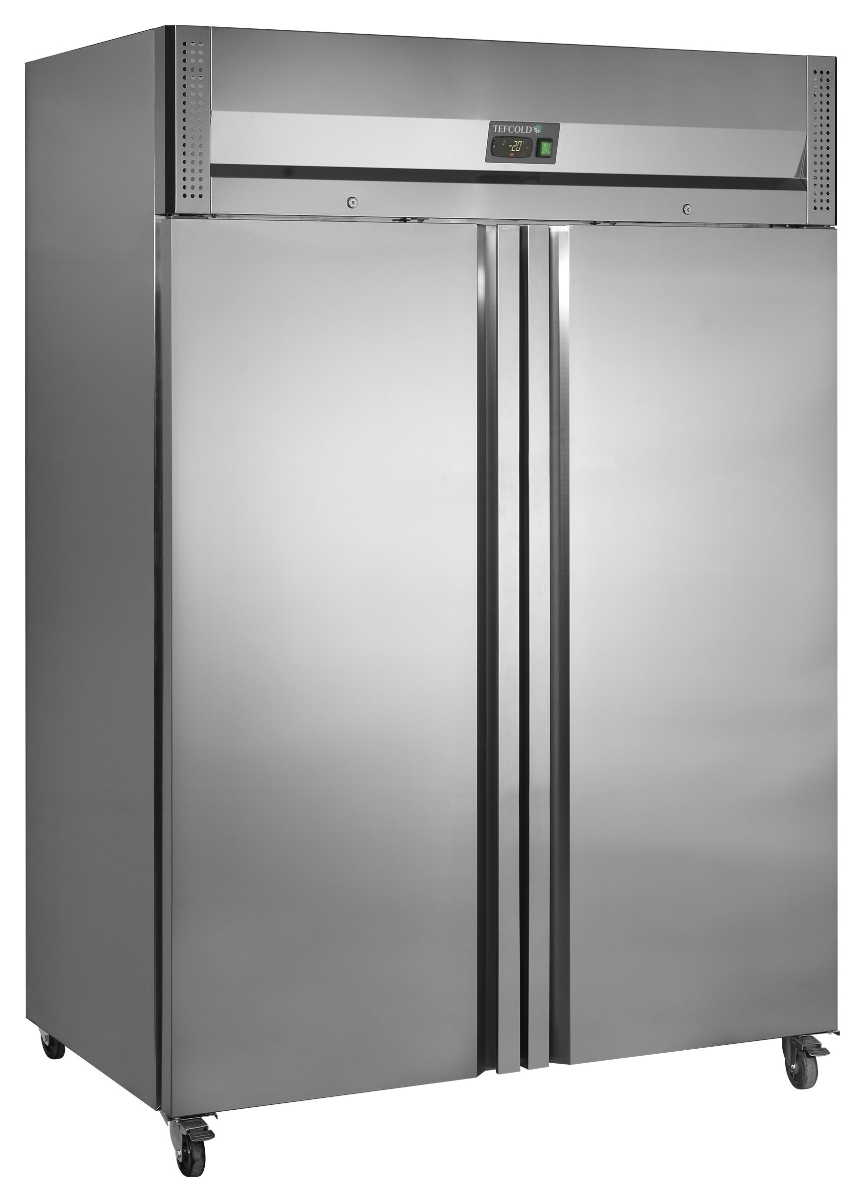 Congélateur professionnel négatif 2 portes en acier inoxydable 954 l - RF1420X1 - Tefcold