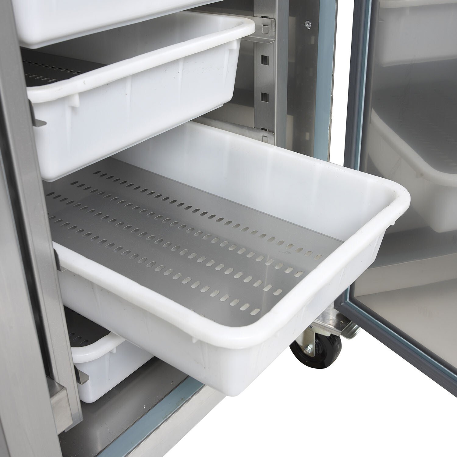 Refroidisseur gastronomique professionnel poisson volume net 507 l statique porte pleine réversible - RKS600 - Tefcold en cuisine professionnelle