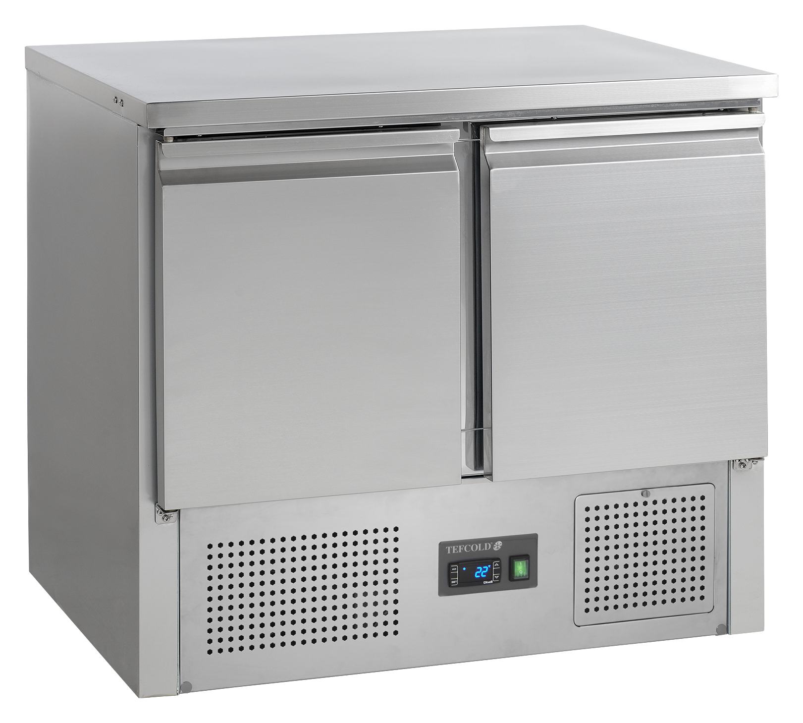 Congélateur professionnel 2 portes pleines 230 L négatif - SA910BT - Tefcold
