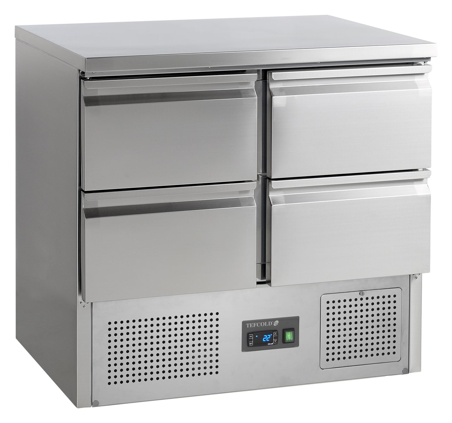 Meuble réfrigéré professionnel 230 litres capacité couvercle rabattable positif - SA914 - Tefcold
