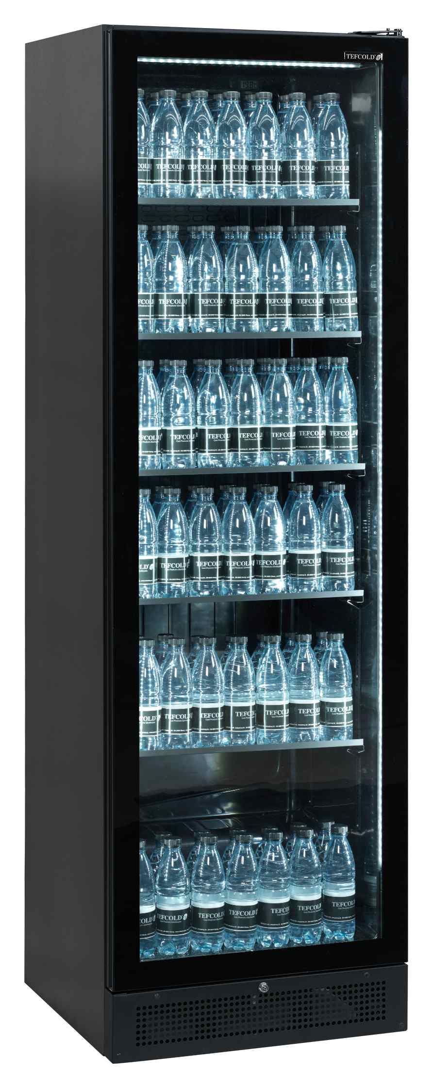 Vitrine réfrigérée professionnelle 1 porte vitrée noire positive - SCU1425 FRAMELESS - Tefcold en cuisine professionnelle