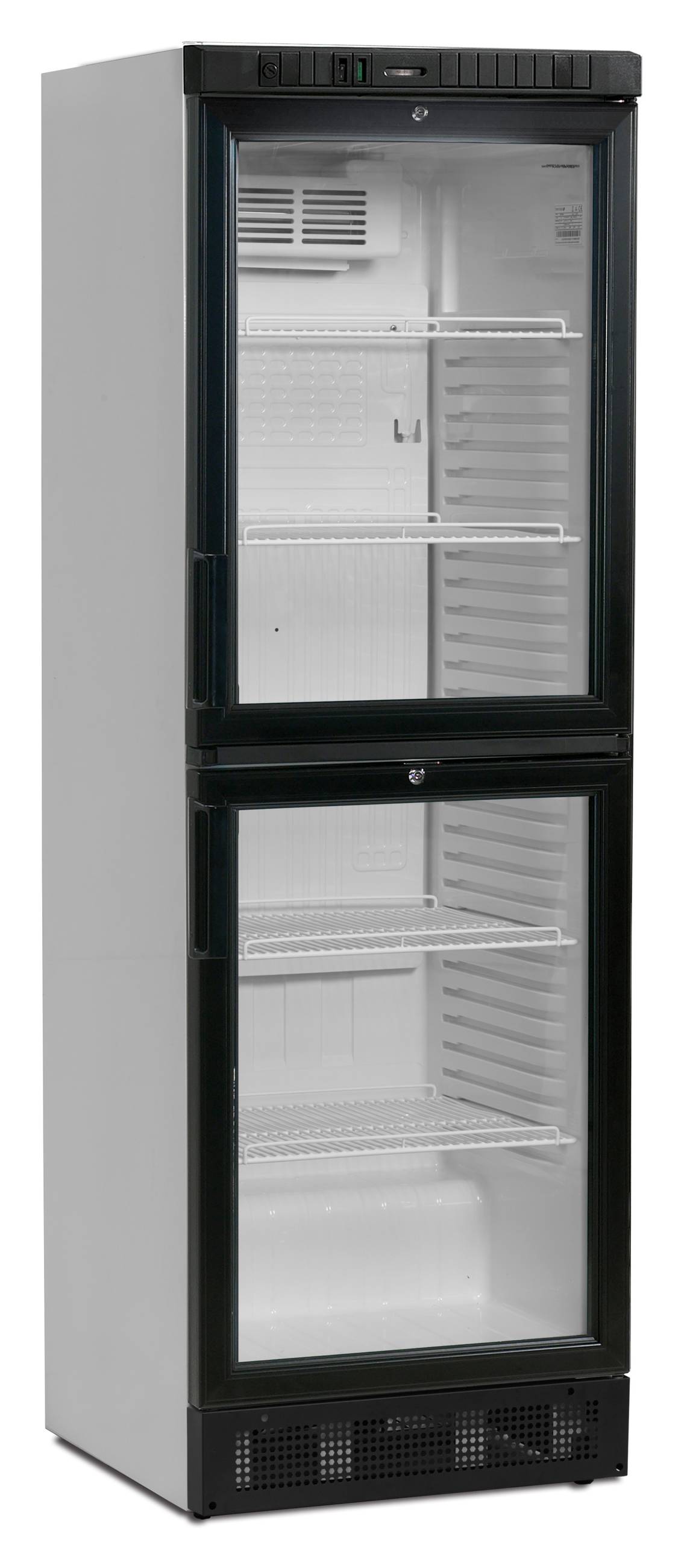 Équipement professionnel 2 portes vitrées Blanc positif - SCU2375 - Tefcold