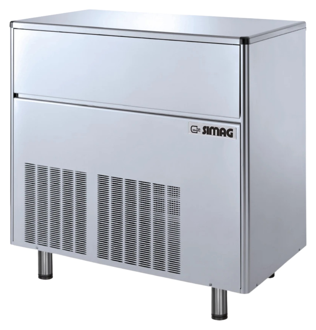 Machine à glaçons creux professionnelle avec réserve 50 kg production 165 kg/24 h - SDH 170 A