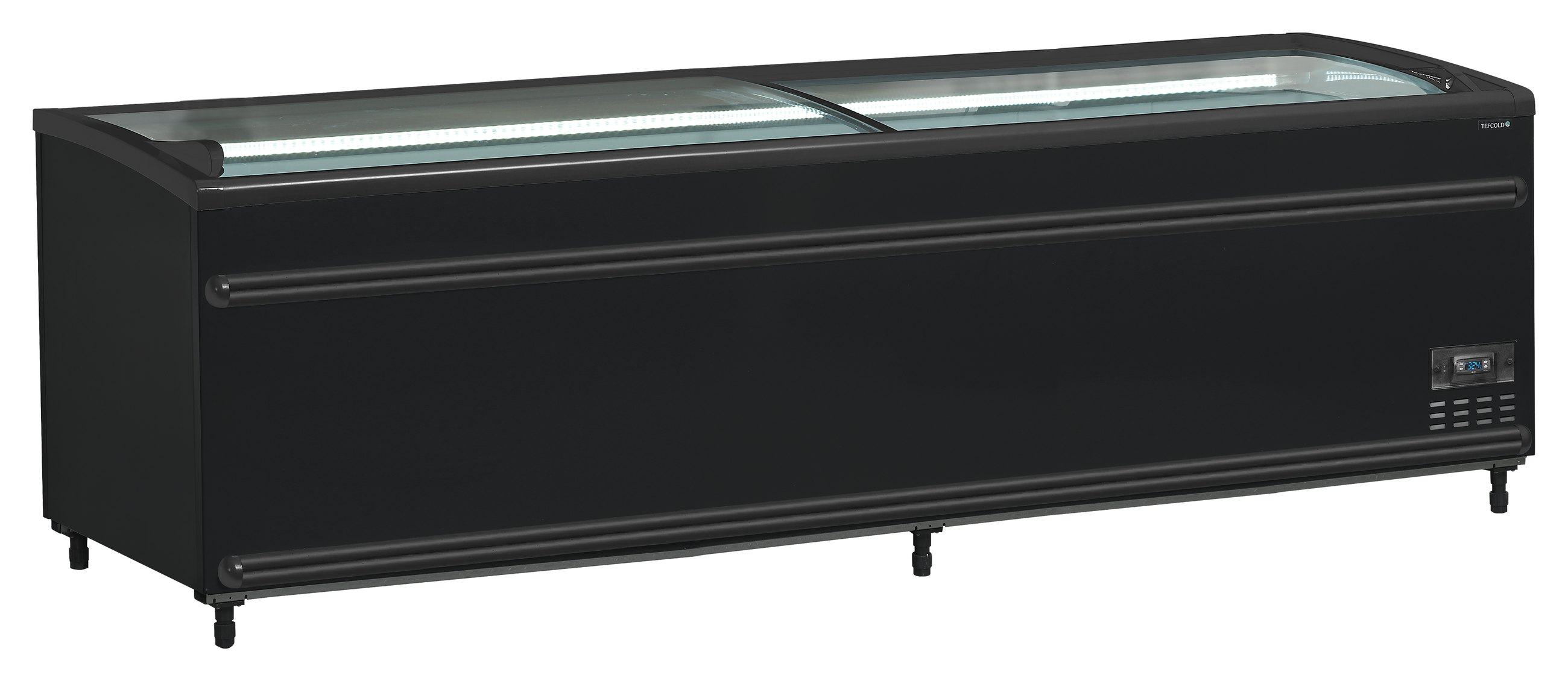 Réfrigérateur congélateur professionnel couvercles coulissants incurvés capacité 718 litres - SFI250B-CF VS - Tefcold
