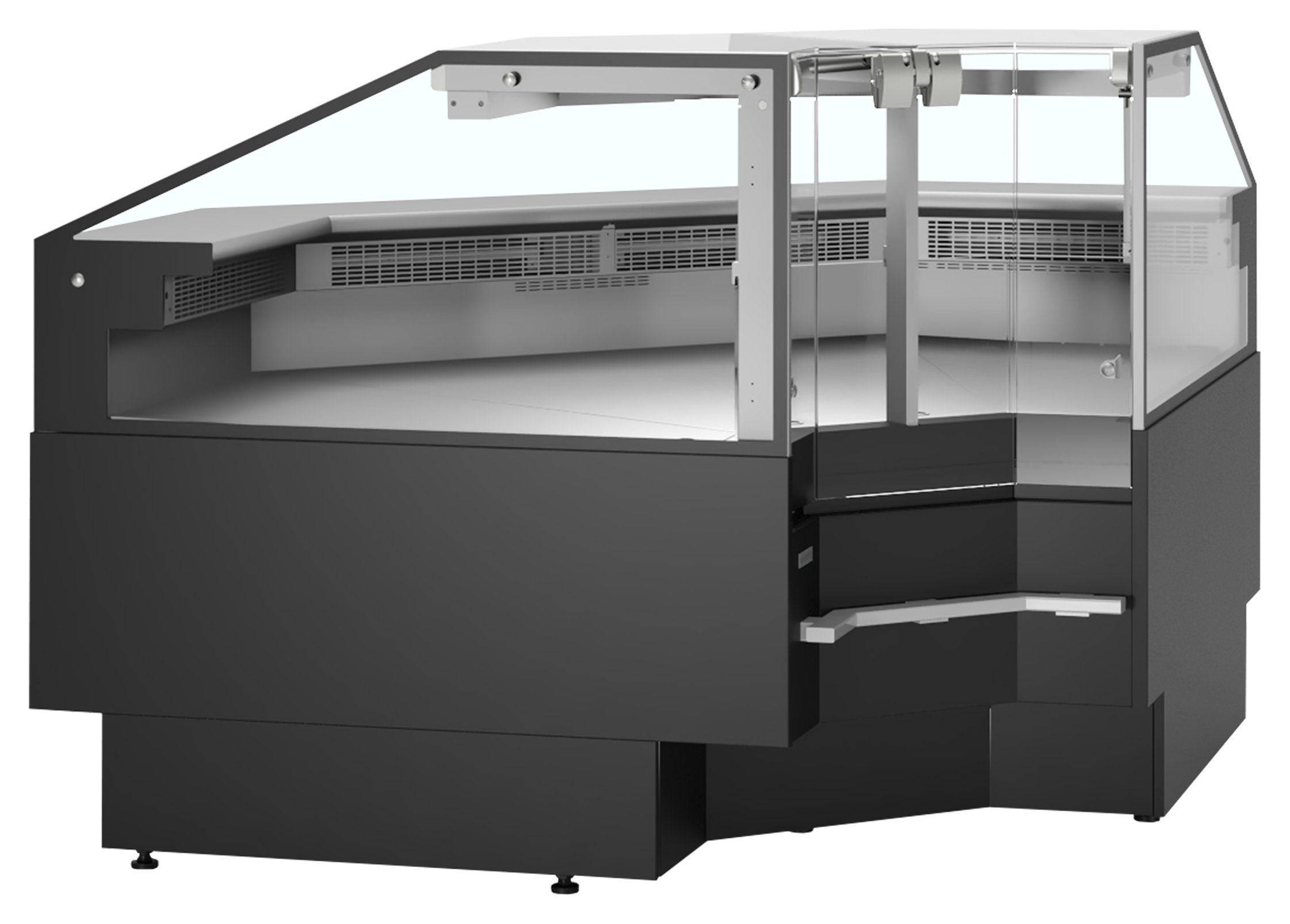 Module de coin professionnel réfrigéré avec façade vitrée anti-buée et éclairage LED - SOCA90INTB - Tefcold
