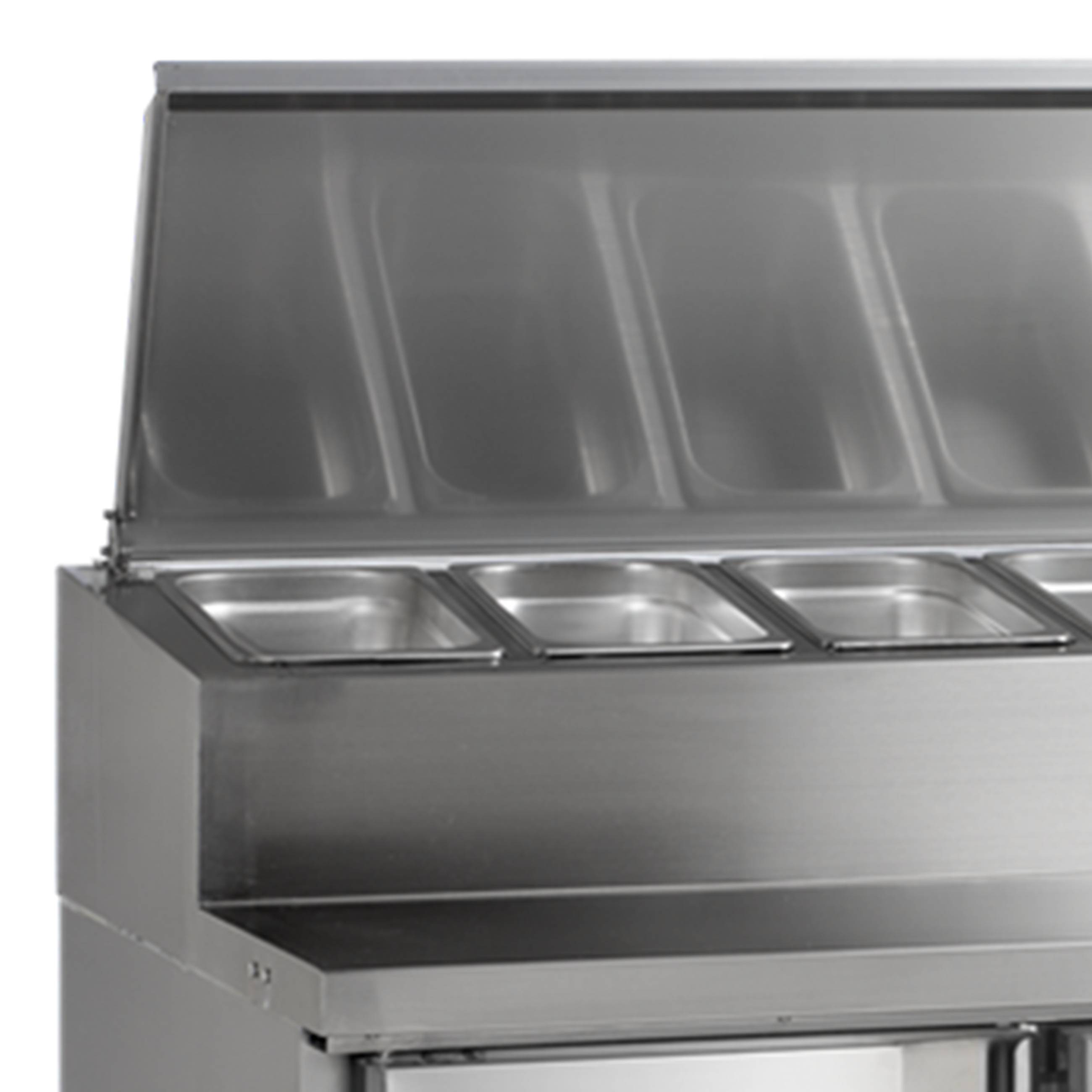 Comptoir professionnel 2 portes avec cuve de refroidissement pour GN1/3 positif - SS8200 - Tefcold en cuisine professionnelle