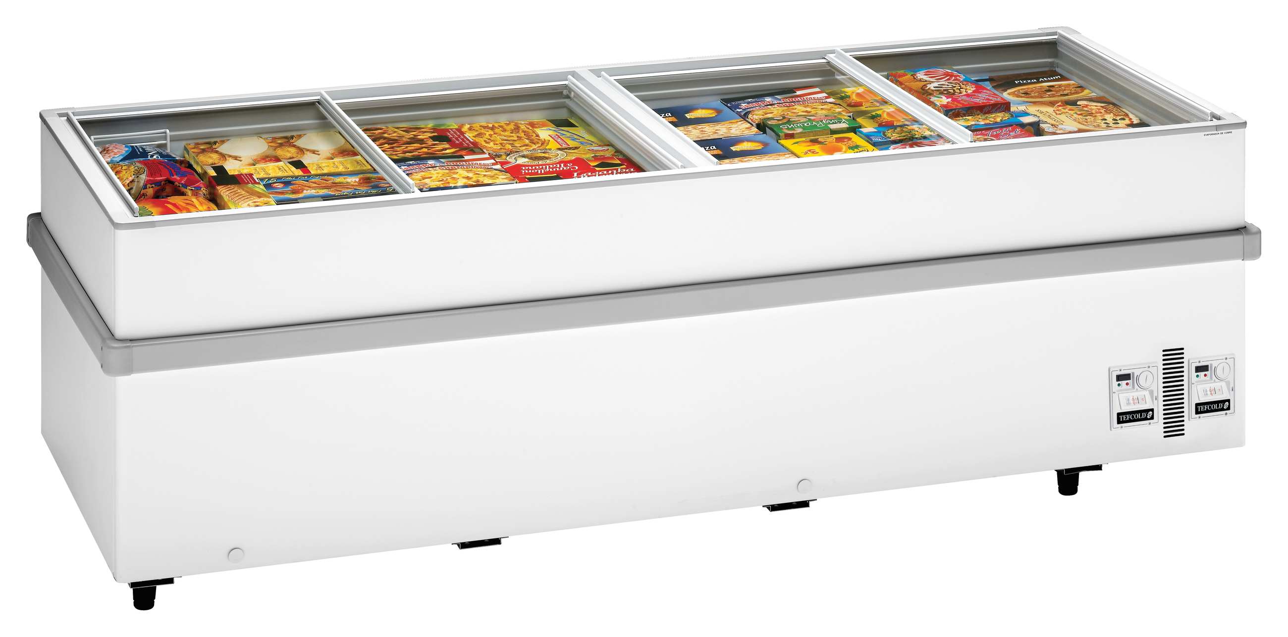 Vitrine réfrigérée professionnelle à couvercles vitrés coulissants 805 litres - SSF250 - Tefcold