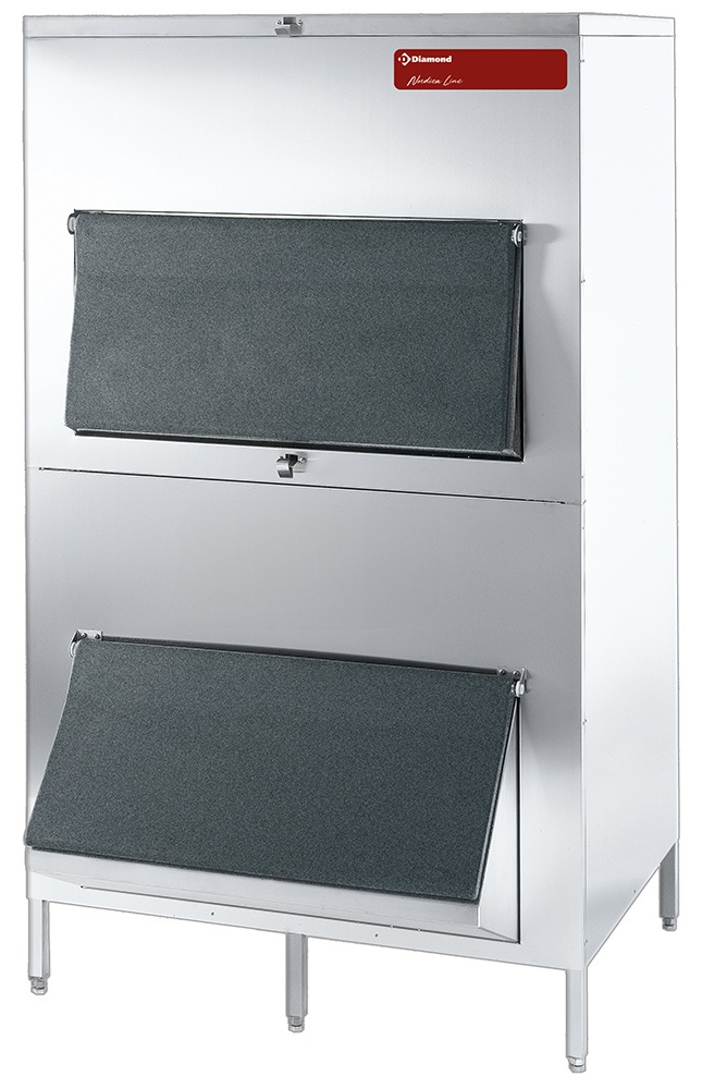 Bac de stockage professionnel 550 kg avec 2 portes de service - STORE550/80-150 - Diamond