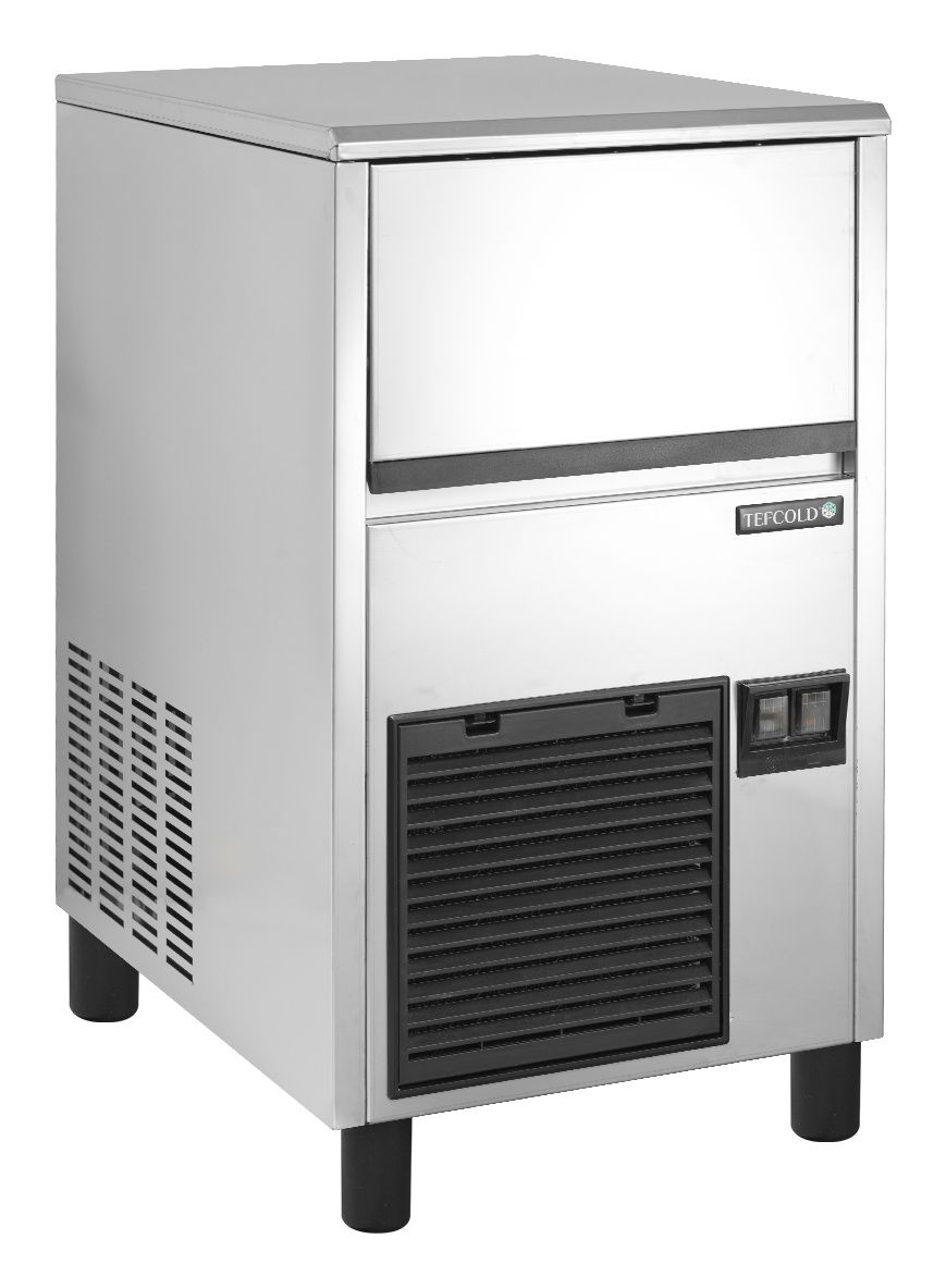 Machine à glaçons professionnelle production 26 kg/24h stockage 8 kg glaçons transparents - TC26 - Tefcold