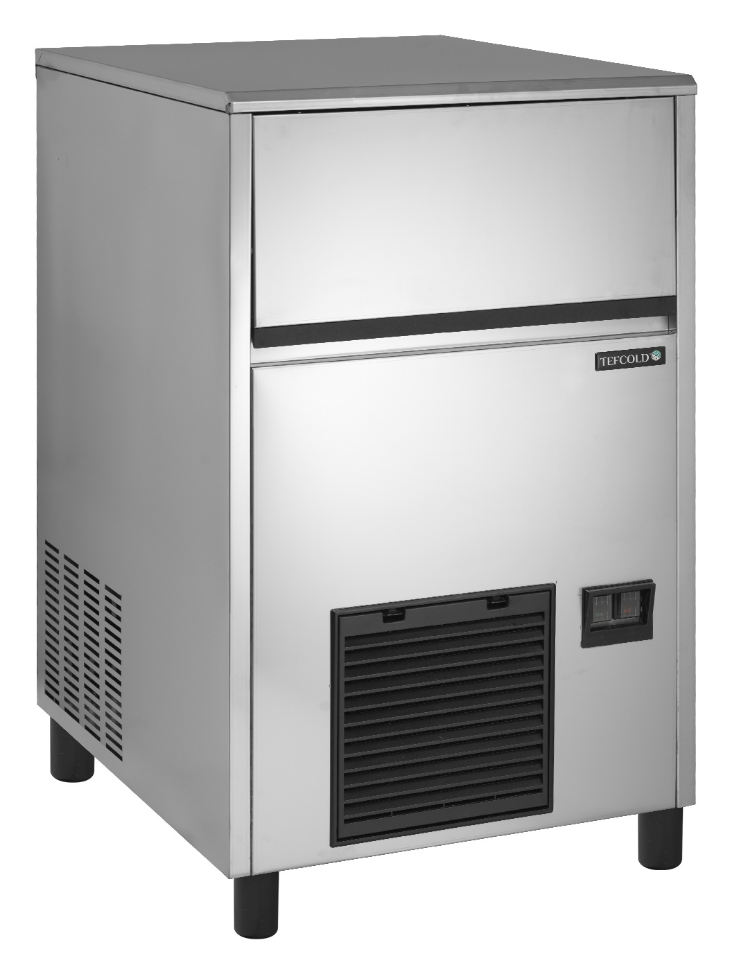 Machine à glaçons professionnelle production 57 kg/24h stockage 28 kg glaçons transparents - TC57 - Tefcold