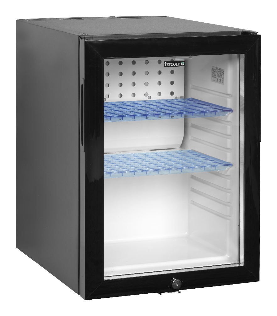 Minibar professionnel noir 1 porte vitrée positive 34 litres - TM45GC - Tefcold