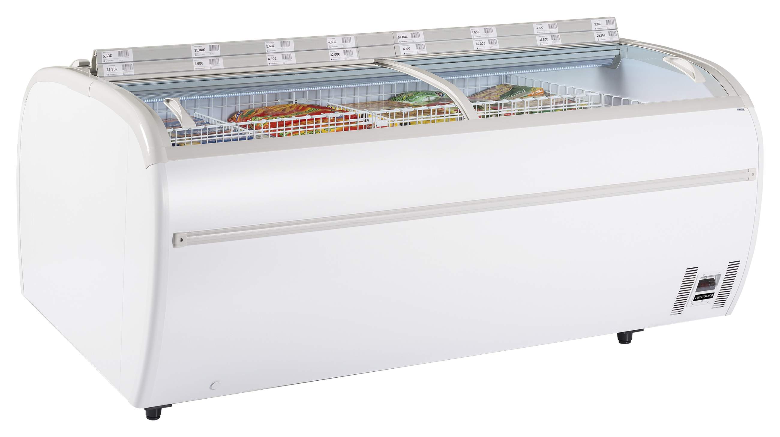 Congélateur professionnel à couvercle basculant capacité 1255 l - TWIN 220-CF - Tefcold