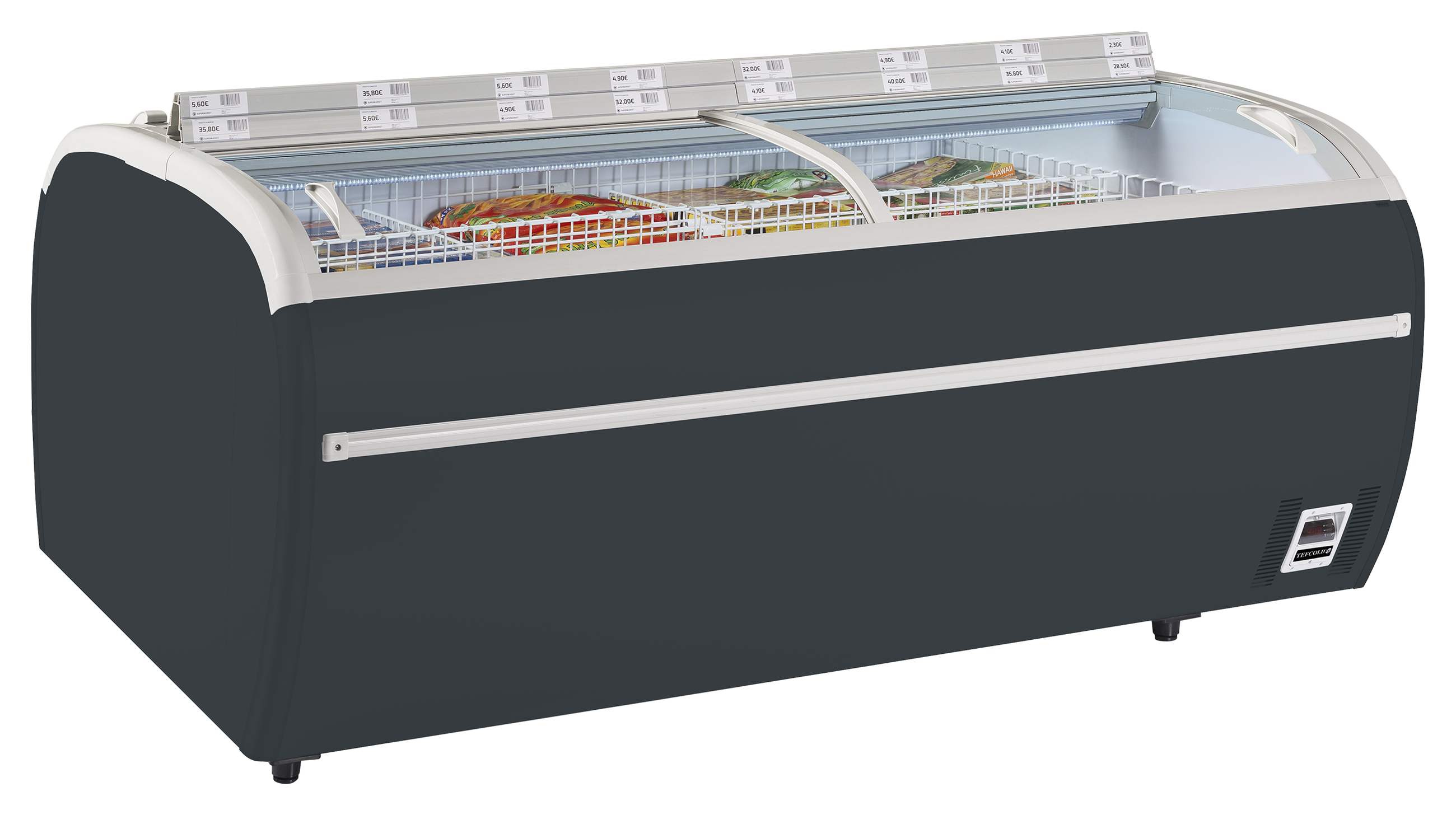 Congélateur professionnel à couvercle, capacité 1255 litres - TWIN 220A-F - Tefcold