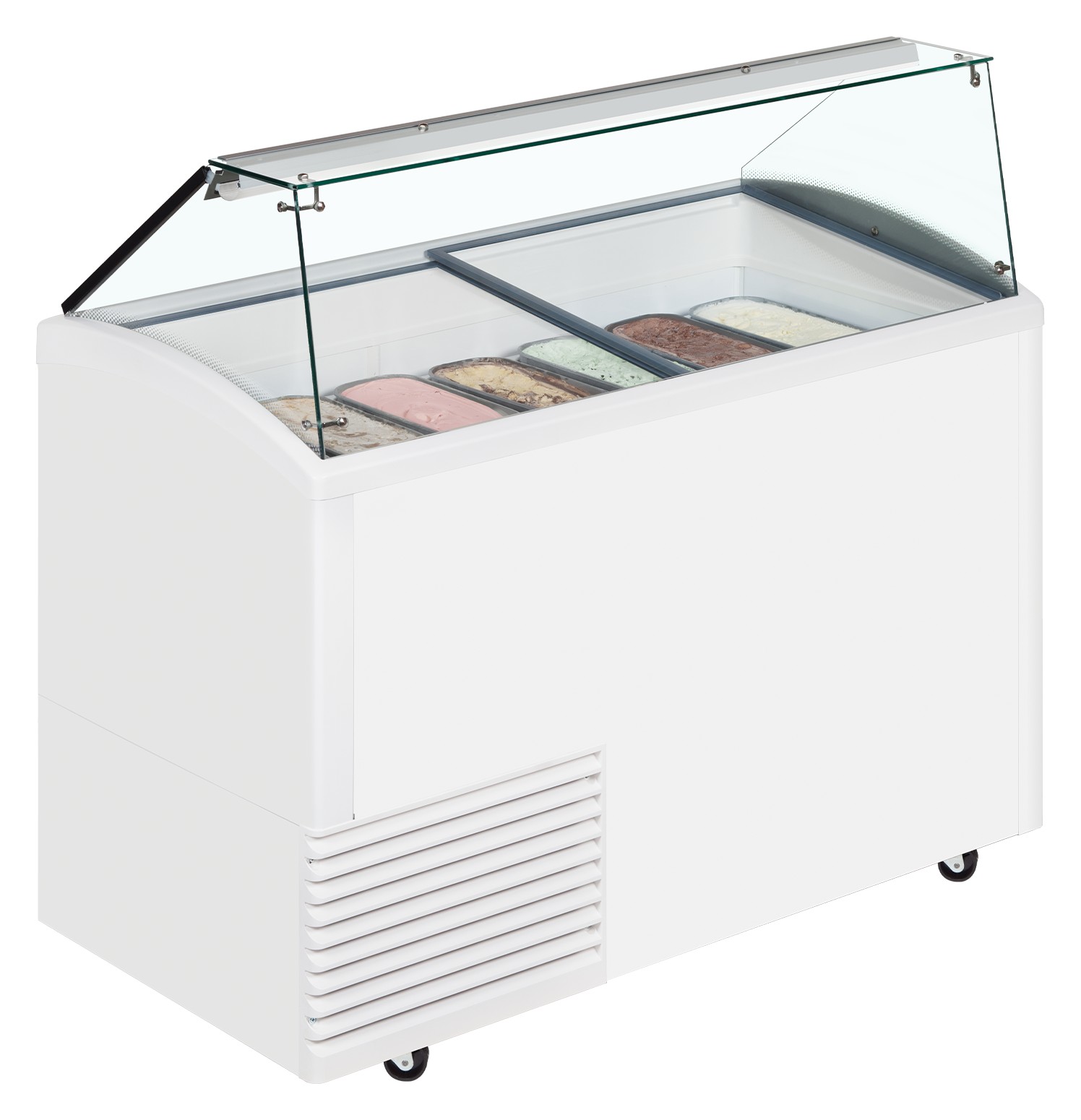 Congélateur professionnel à crème glacée ouvert 342 l capacité -20 à -14 °C 1660 mm - UDRS10 - Tefcold en cuisine professionnelle