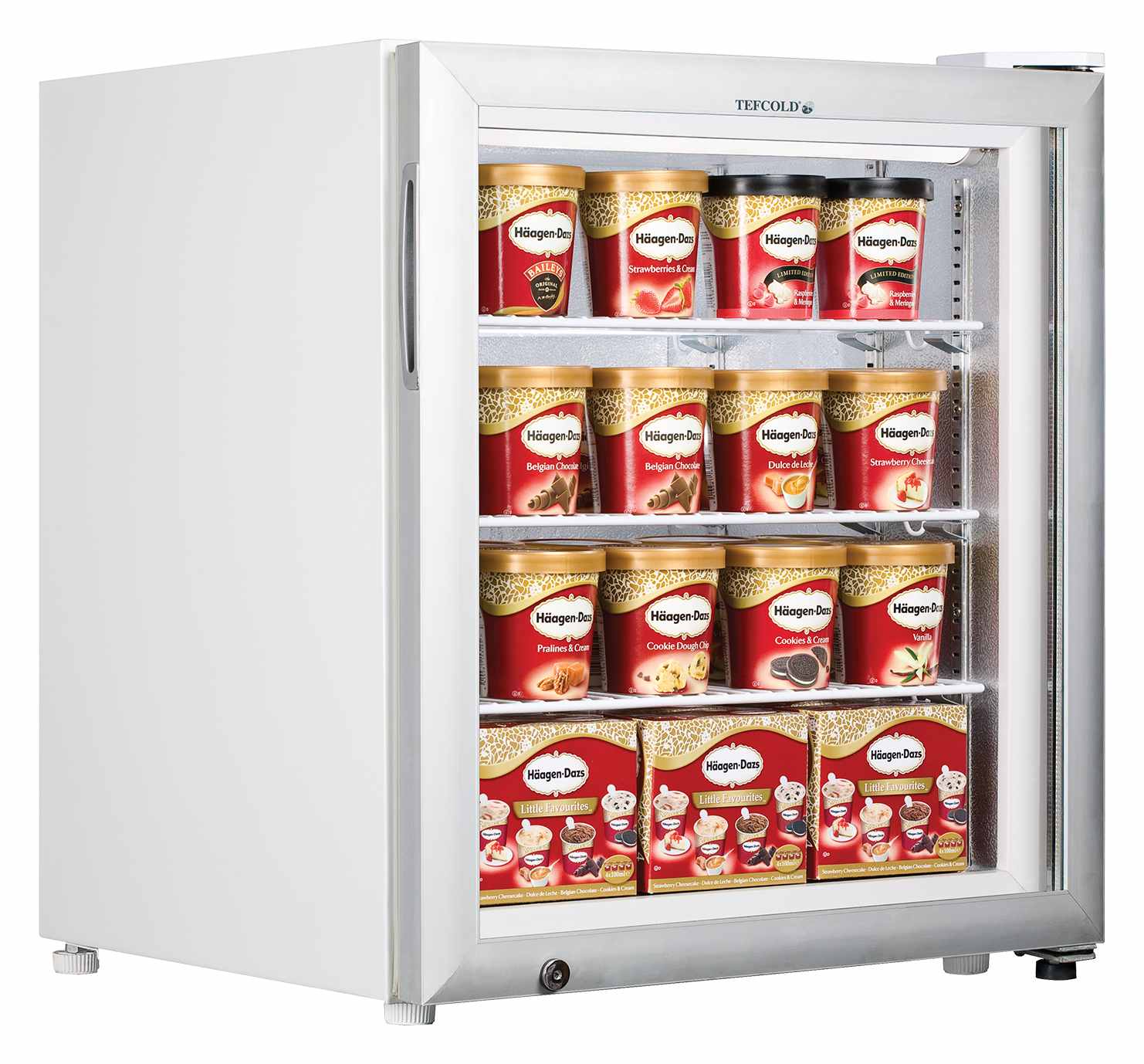 Équipement professionnel blanc 1 porte vitrée négatif 88 l - UF100G - Tefcold en cuisine professionnelle