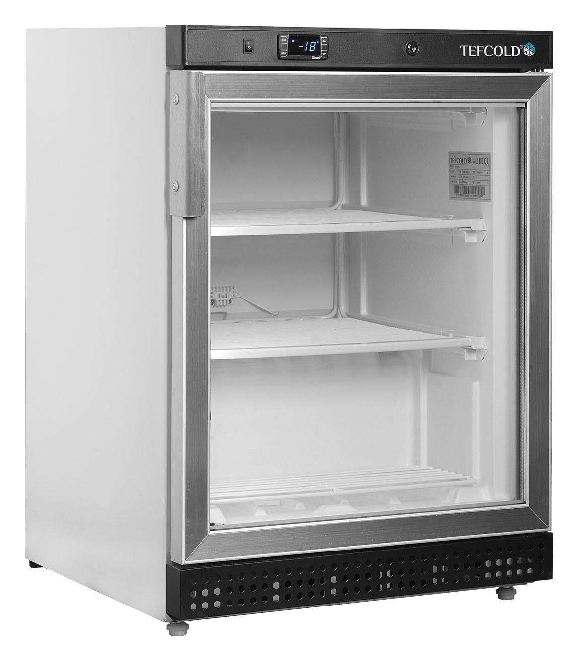 Congélateur professionnel 1 porte vitrée blanc 120 l - UF200G - Tefcold
