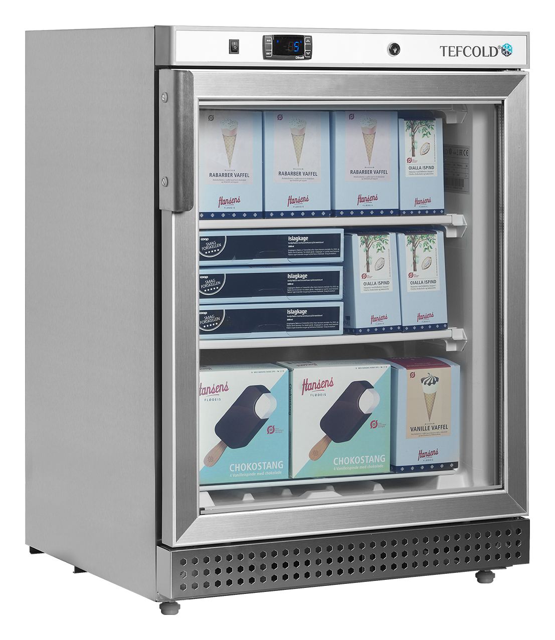 Congélateur coffre professionnel 1 porte vitrée Blanc 120 L - UF200SG - Tefcold en cuisine professionnelle