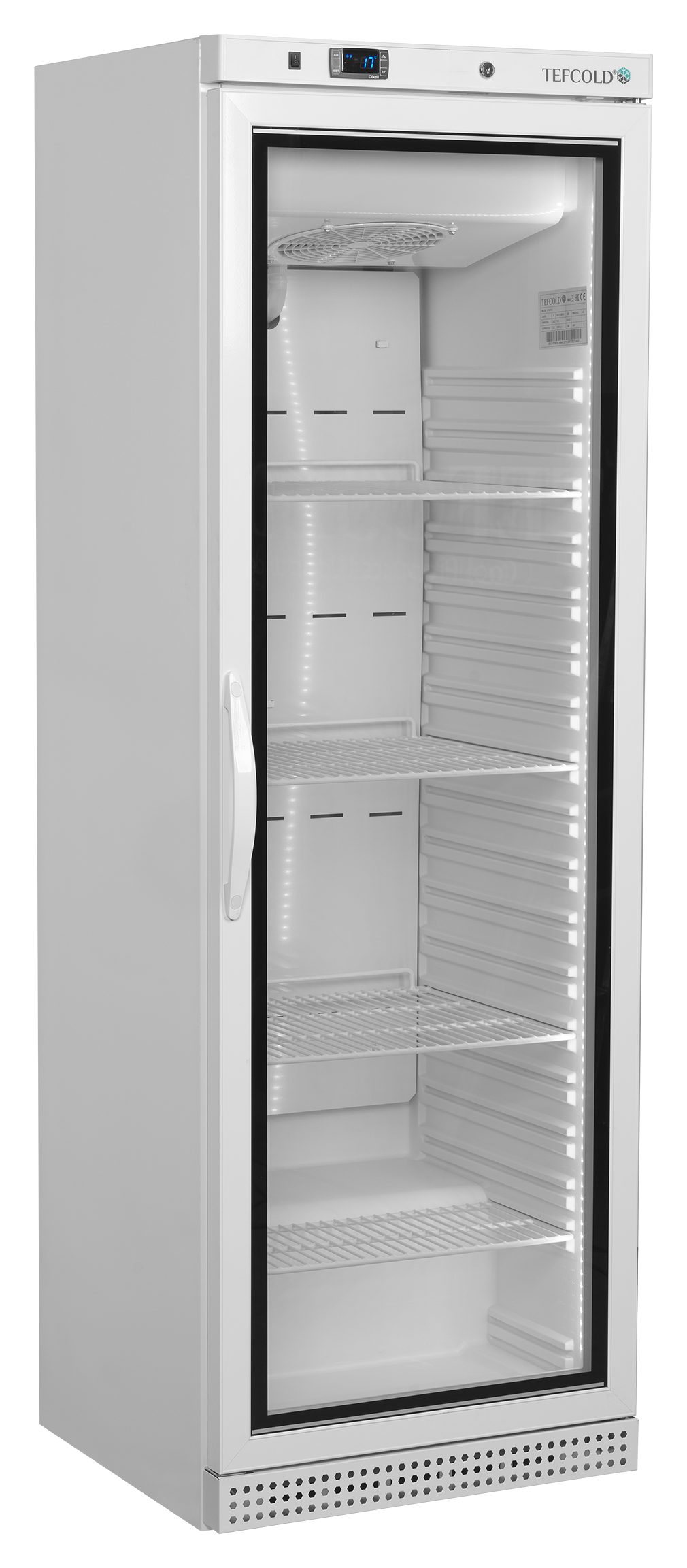 Congélateur professionnel ventilé 1 porte vitrée blanc 340 l - UF400VGW - Tefcold