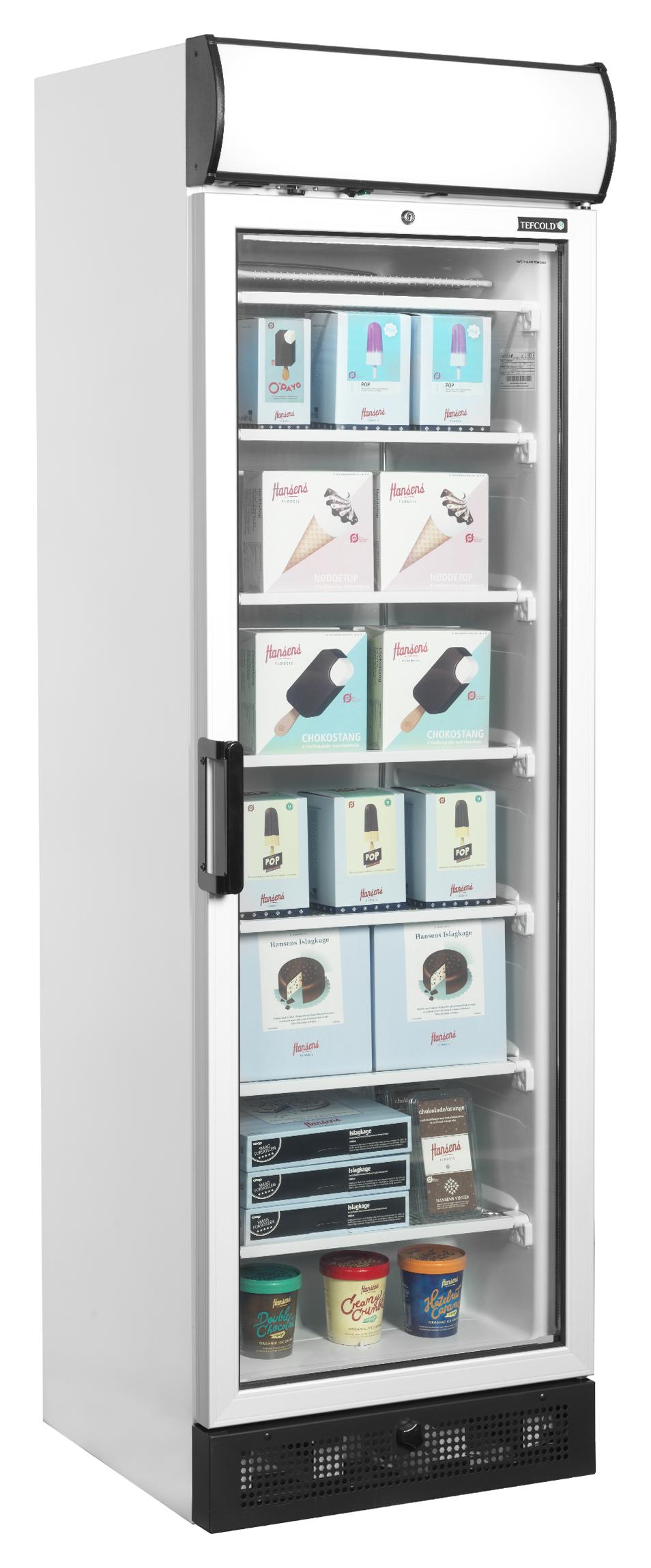 Vitrine négative professionnelle 1 porte vitrée chromé 270 l - UFFS371GCP - Tefcold en cuisine professionnelle
