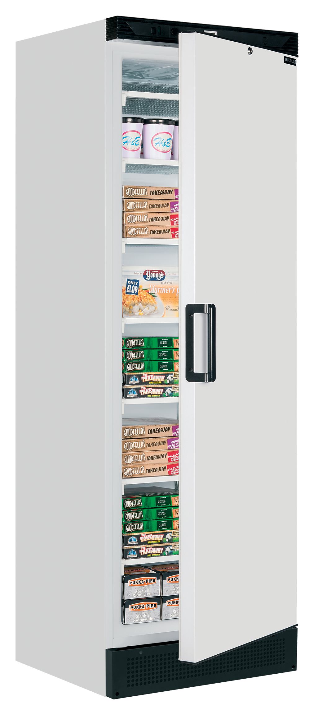 Congélateur professionnel vertical 1 porte pleine chromé 270 l - UFFS371SD - Tefcold en cuisine professionnelle