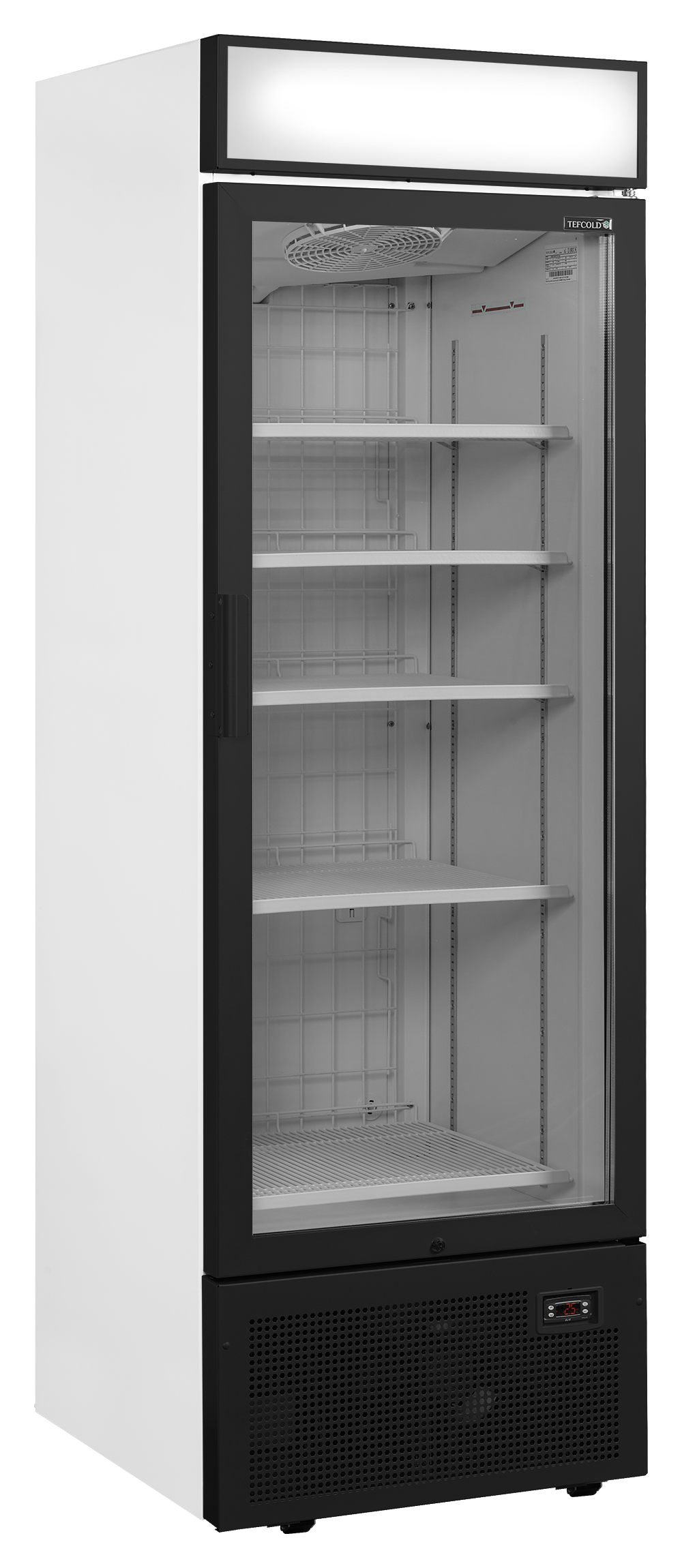 Vitrine négative professionnelle Blanche 1 porte vitrée -22 à -12 °C - UFSC1450GCP NF - Tefcold