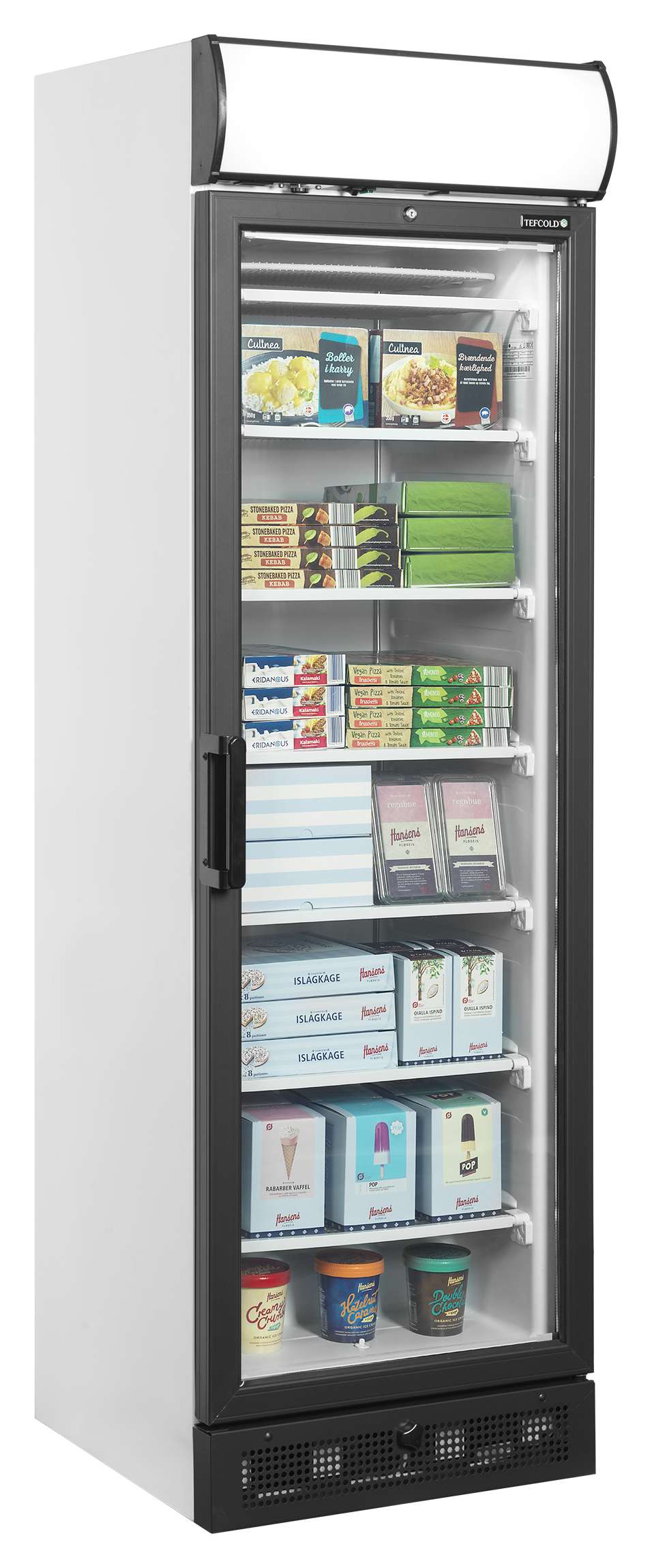 Vitrine négative professionnelle à 1 porte vitrée chromé 270 l - UFSC371GCP - Tefcold en cuisine professionnelle