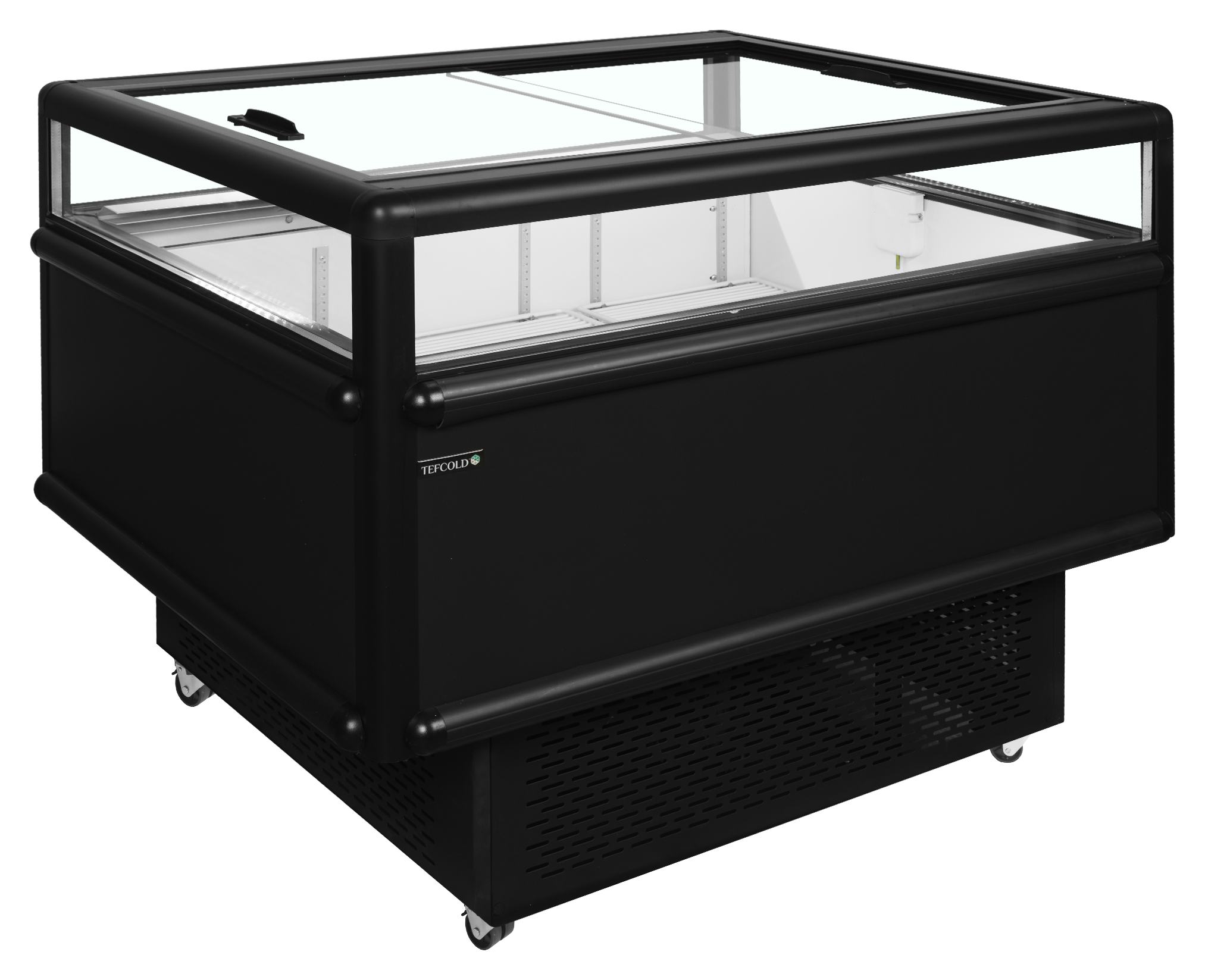 Réfrigérateur professionnel noir positif et négatif 165 L couvercles coulissants - UHD201 /Black - Tefcold