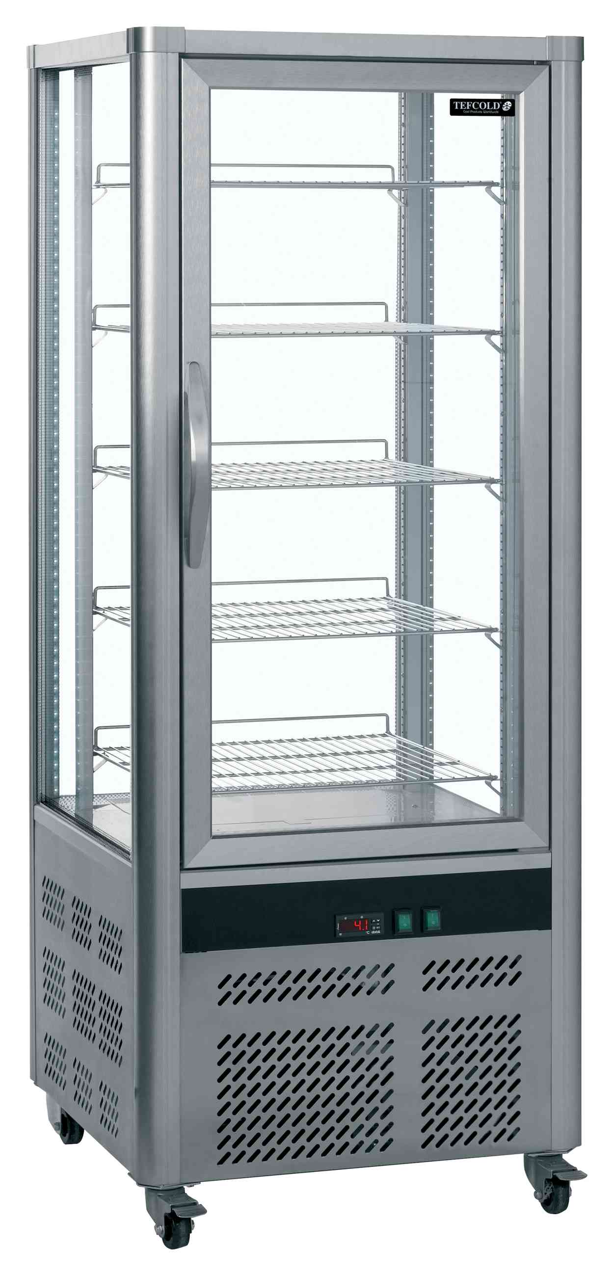 Armoire réfrigérée verticale 1 porte vitrée inox capacité 425 litres - UPD200 - Tefcold