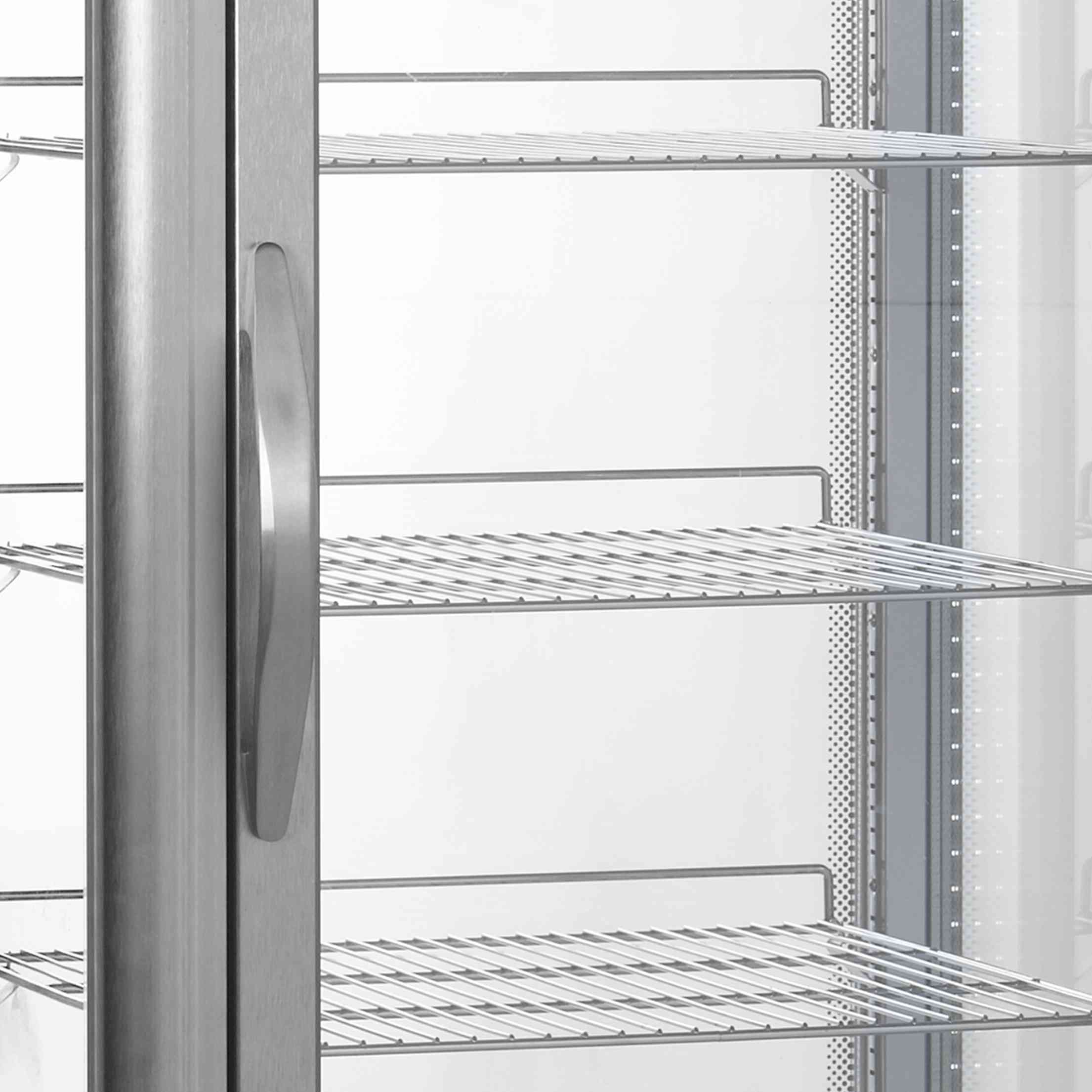 Armoire réfrigérée verticale 1 porte vitrée inox capacité 425 litres - UPD200 - Tefcold en cuisine professionnelle
