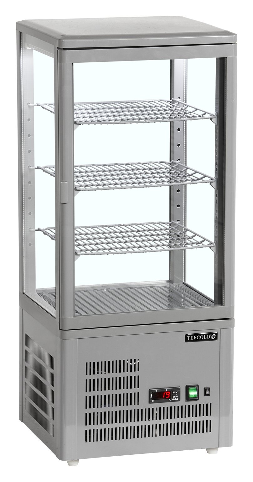 Vitrine réfrigérée professionnelle 1 porte vitrée grise - UPD80-GREY - Tefcold