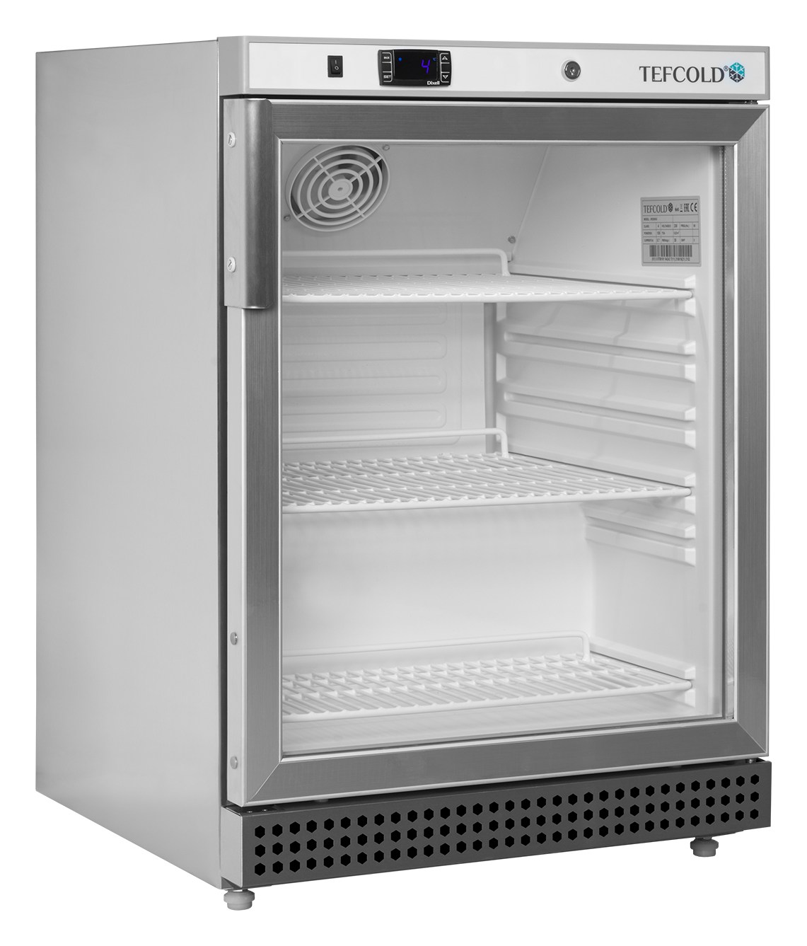 Cellier professionnelle 1 porte vitrée Blanche - UR200SG - Tefcold