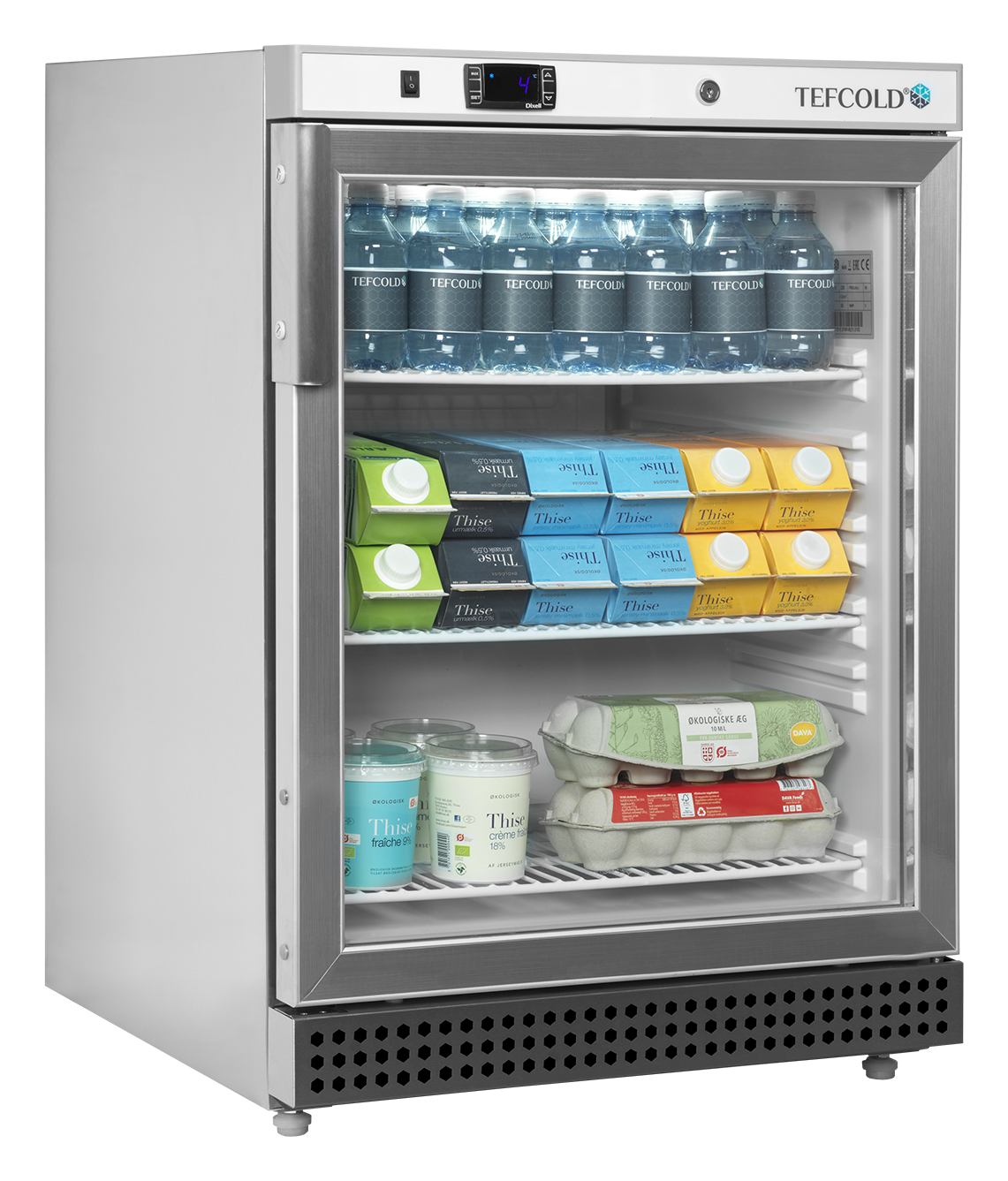 Cellier professionnelle 1 porte vitrée Blanche - UR200SG - Tefcold en cuisine professionnelle
